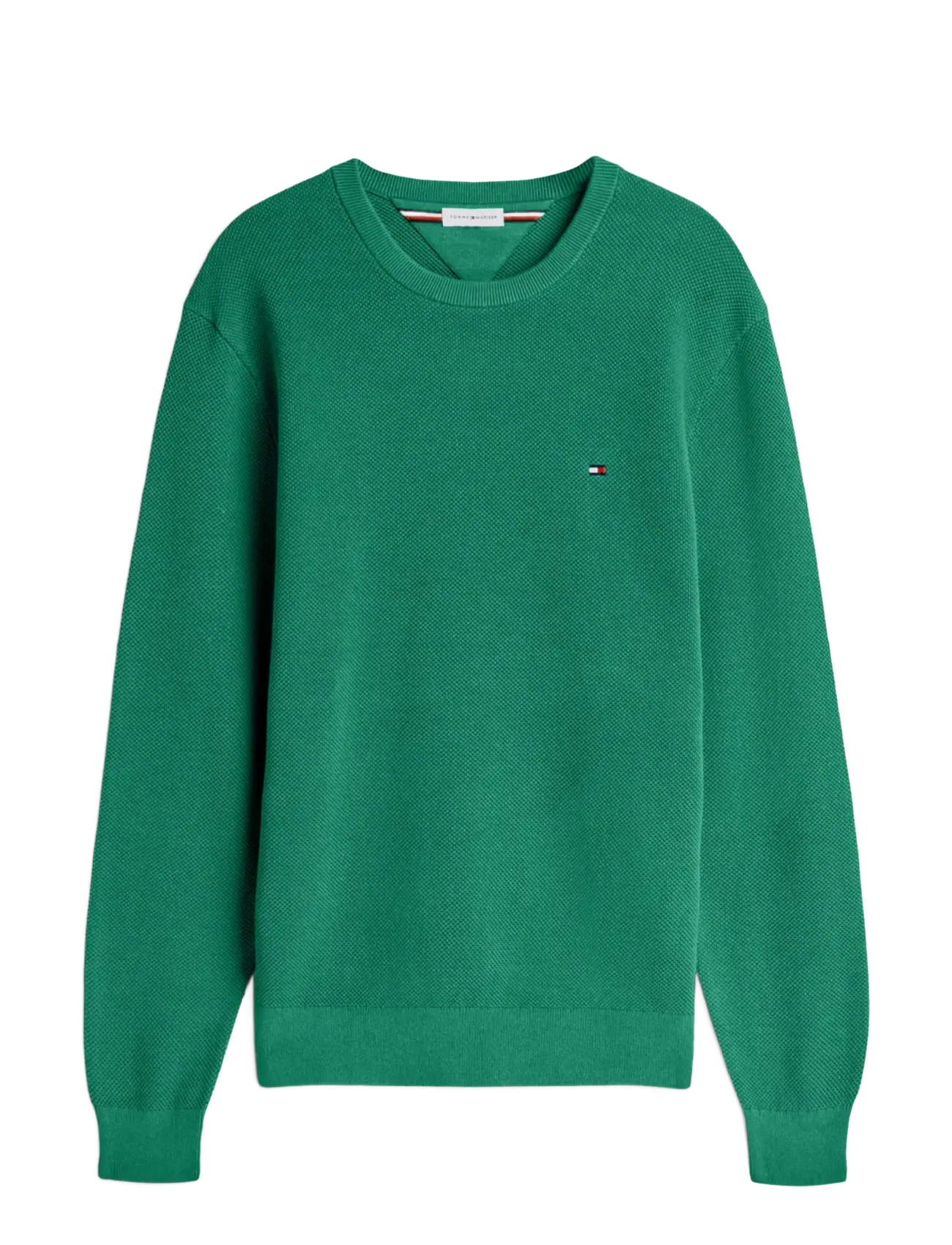 Tommy Hilfiger ESSENTIAL STRUCTURE CREW NECK - Rund hals - ALASKAN GREEN / green