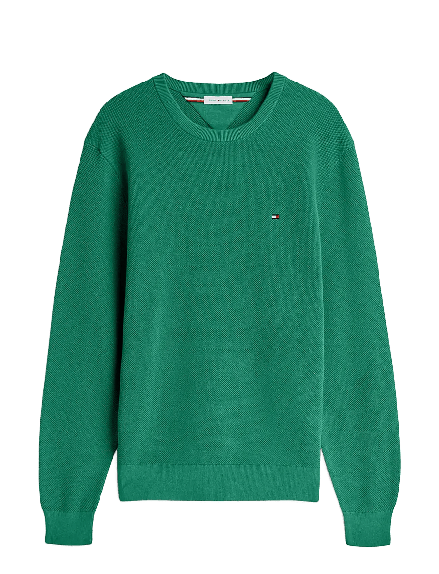 Tommy Hilfiger - ESSENTIAL STRUCTURE CREW NECK - rundhalsad - alaskan green - 1