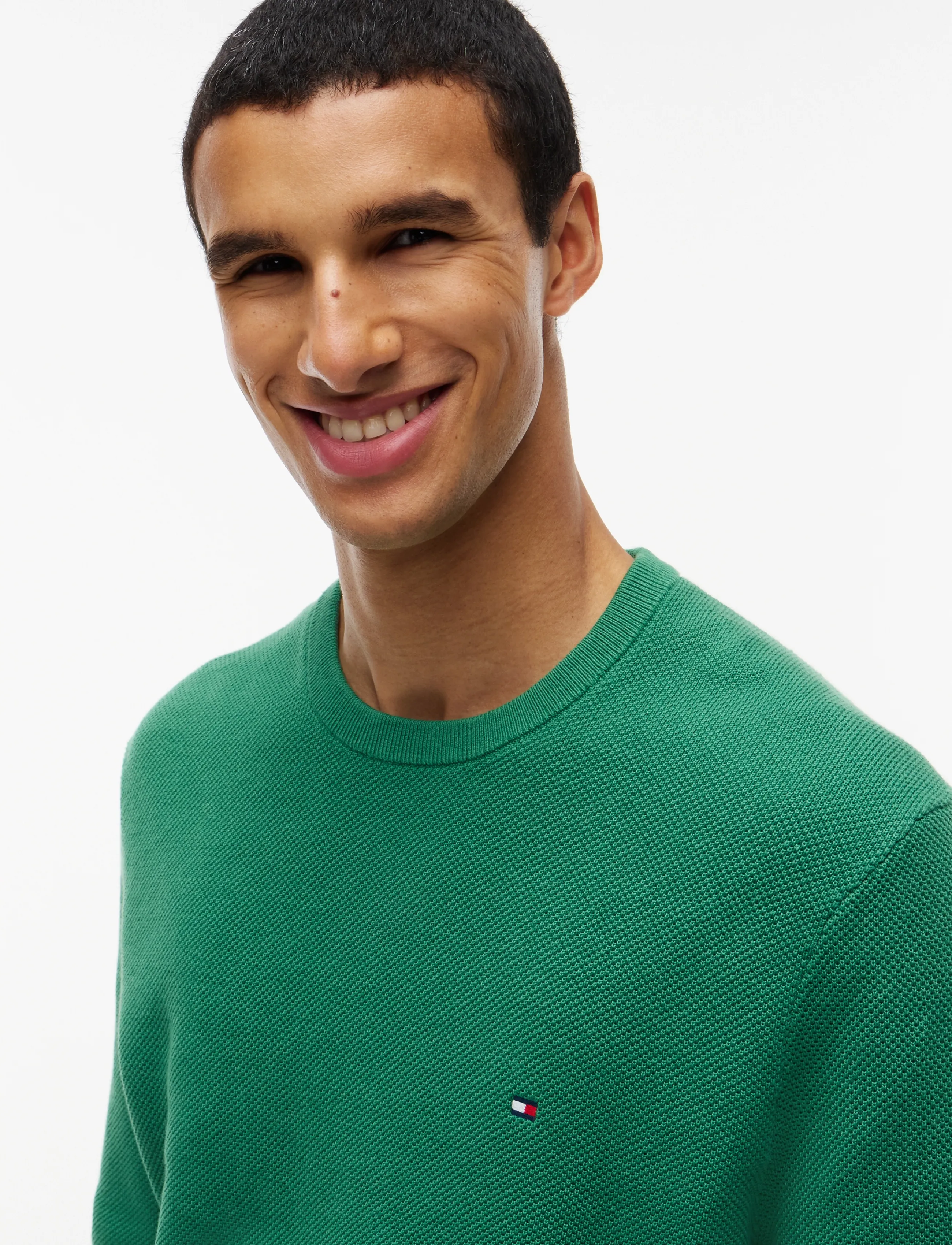 Tommy Hilfiger - ESSENTIAL STRUCTURE CREW NECK - rund hals - alaskan green - 3