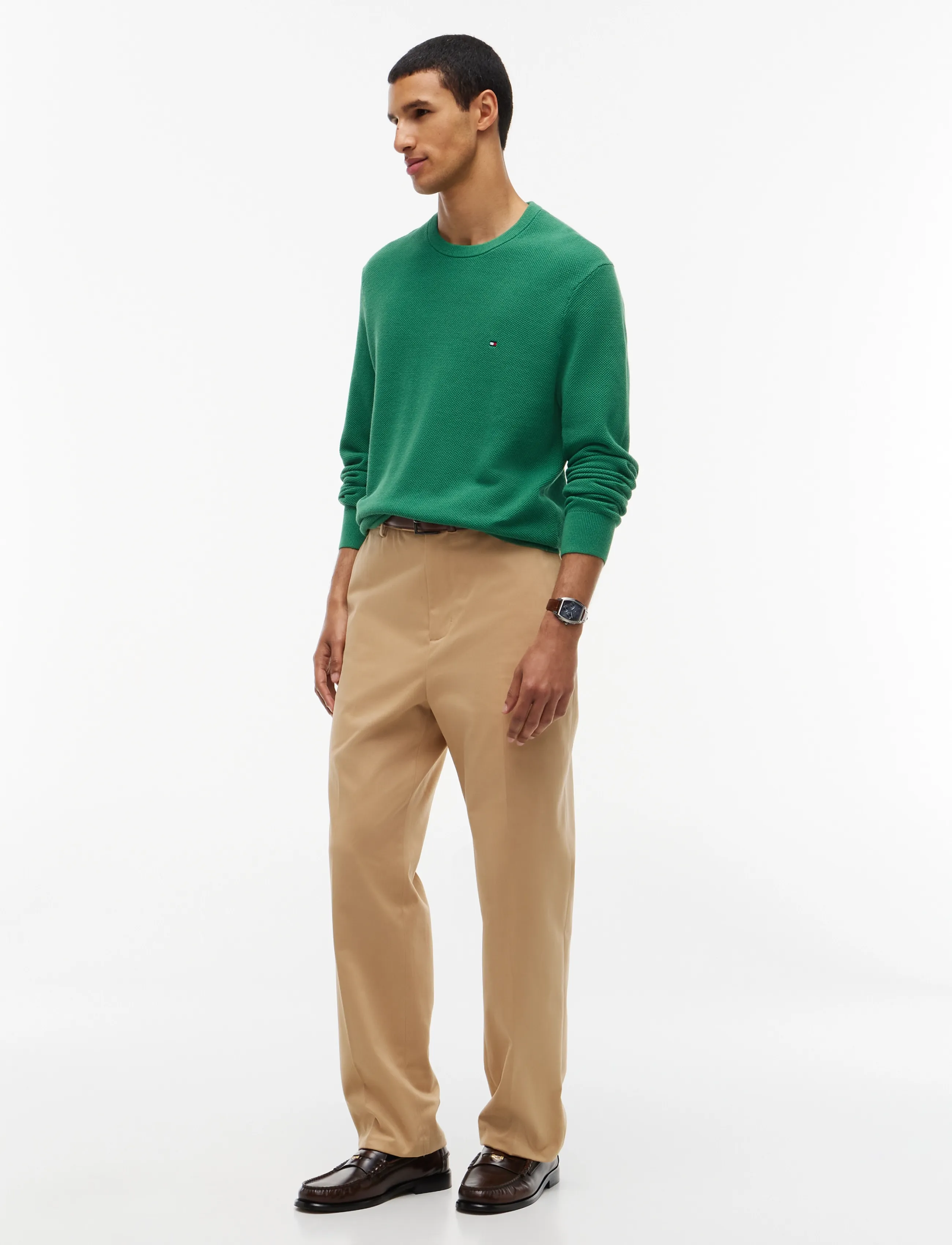 Tommy Hilfiger - ESSENTIAL STRUCTURE CREW NECK - rund hals - alaskan green - 4