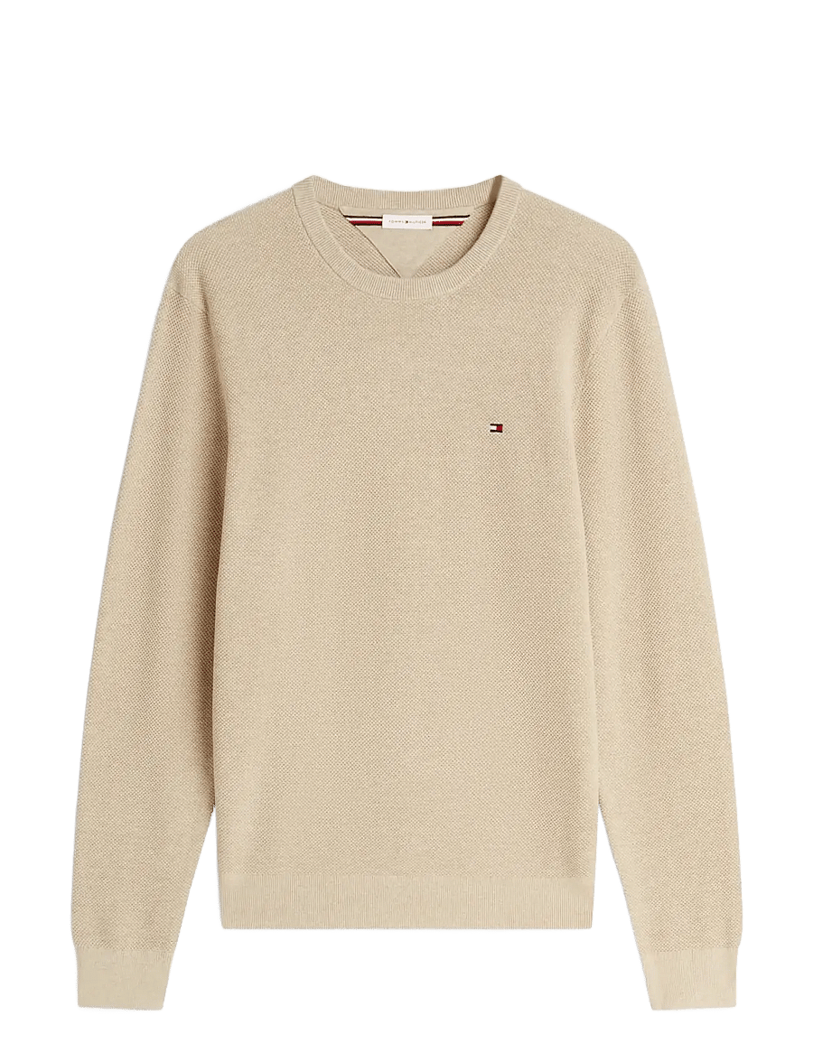 Tommy Hilfiger - ESSENTIAL STRUCTURE CREW NECK - rundhalsad - batique khaki heather - 1