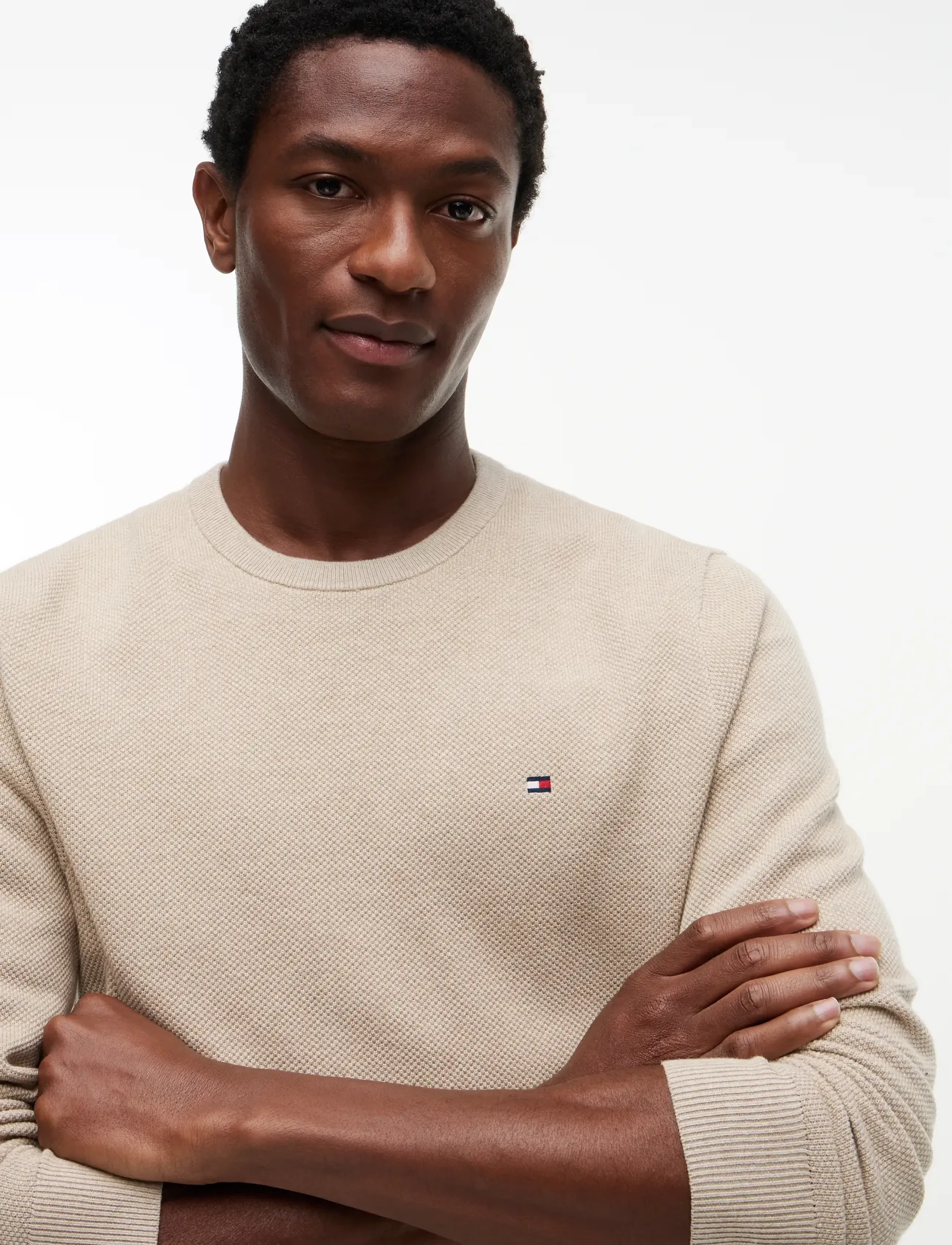 Tommy Hilfiger - ESSENTIAL STRUCTURE CREW NECK - rundhalsad - batique khaki heather - 3