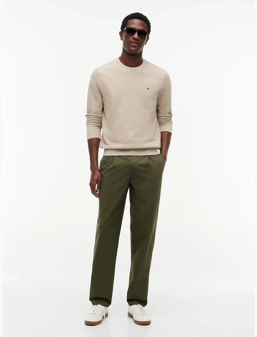 Tommy Hilfiger - ESSENTIAL STRUCTURE CREW NECK - rundhalsad - batique khaki heather - 4