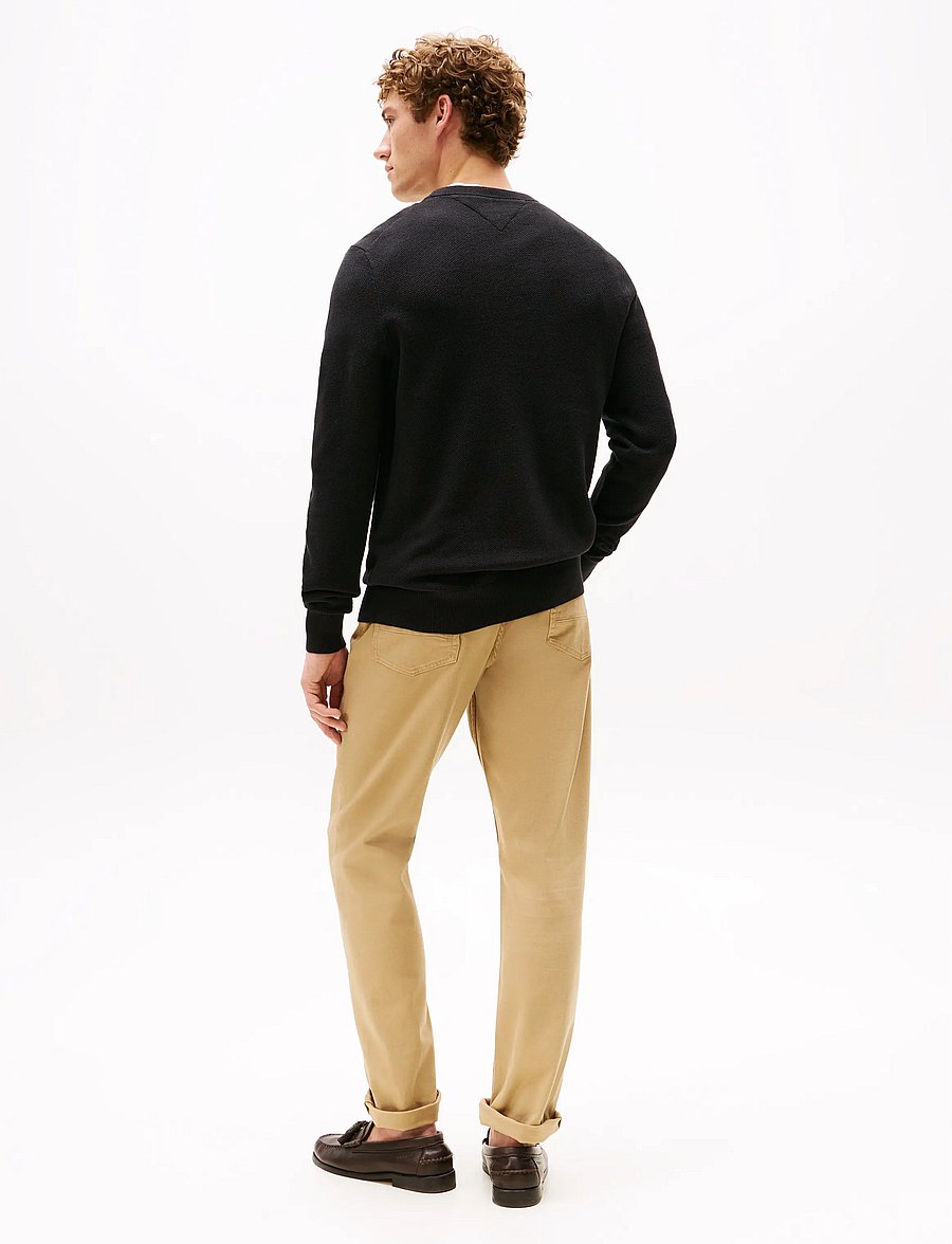 Tommy Hilfiger - ESSENTIAL STRUCTURE CREW NECK - round necks - black - 4