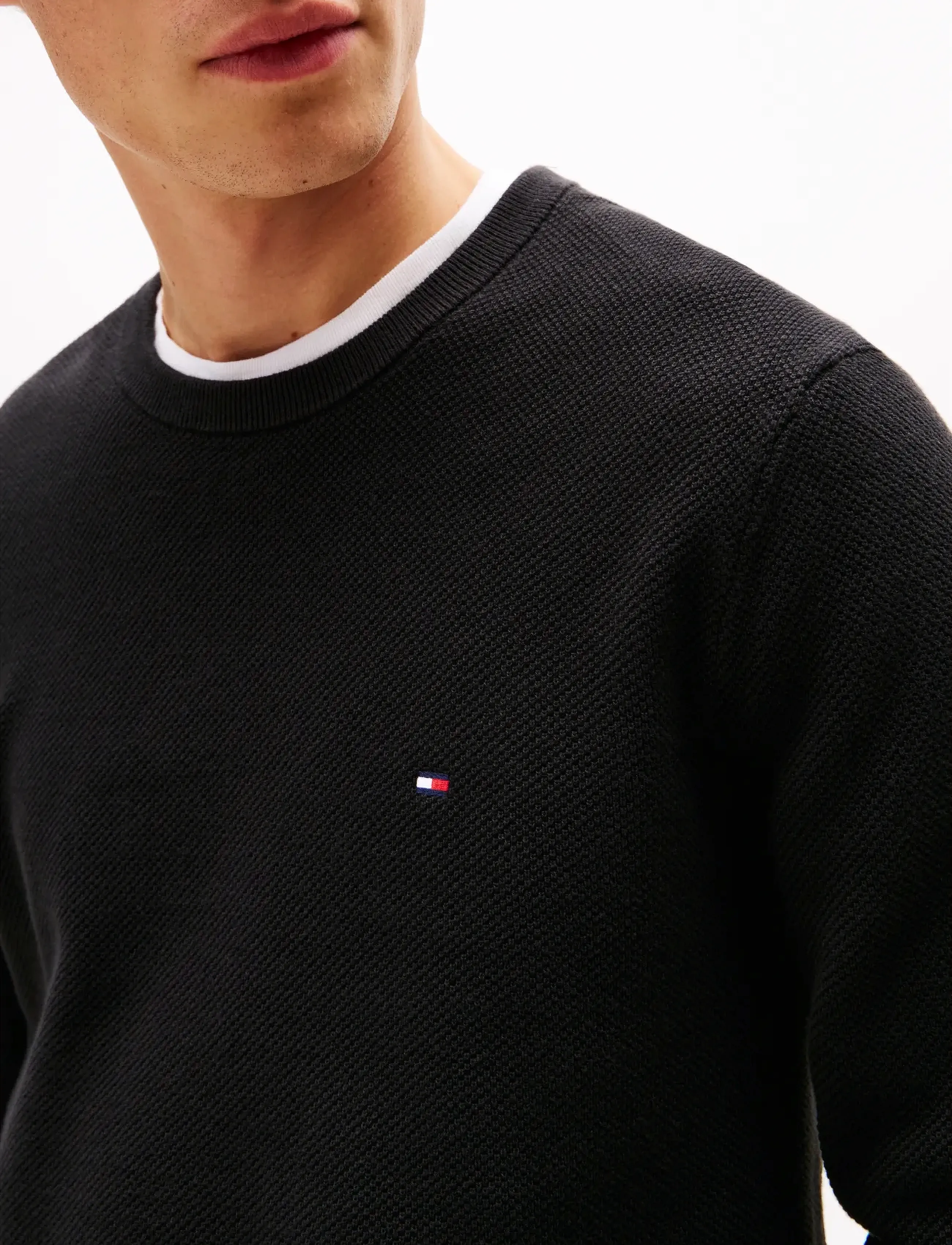 Tommy Hilfiger - ESSENTIAL STRUCTURE CREW NECK - rund hals - black - 5