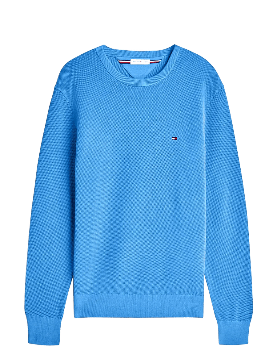 Tommy Hilfiger - ESSENTIAL STRUCTURE CREW NECK - rund hals - blue spell - 1