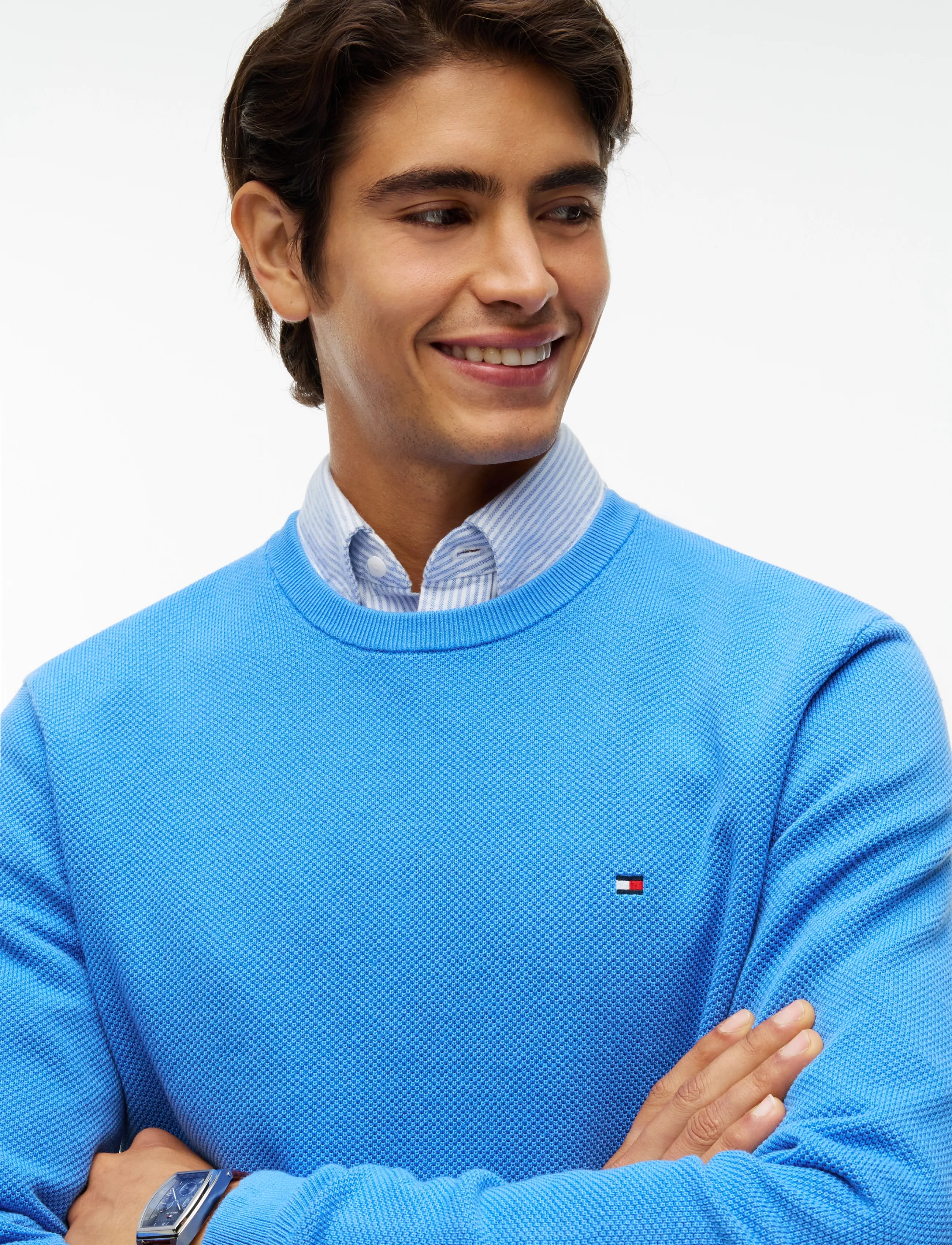 Tommy Hilfiger - ESSENTIAL STRUCTURE CREW NECK - rund hals - blue spell - 3