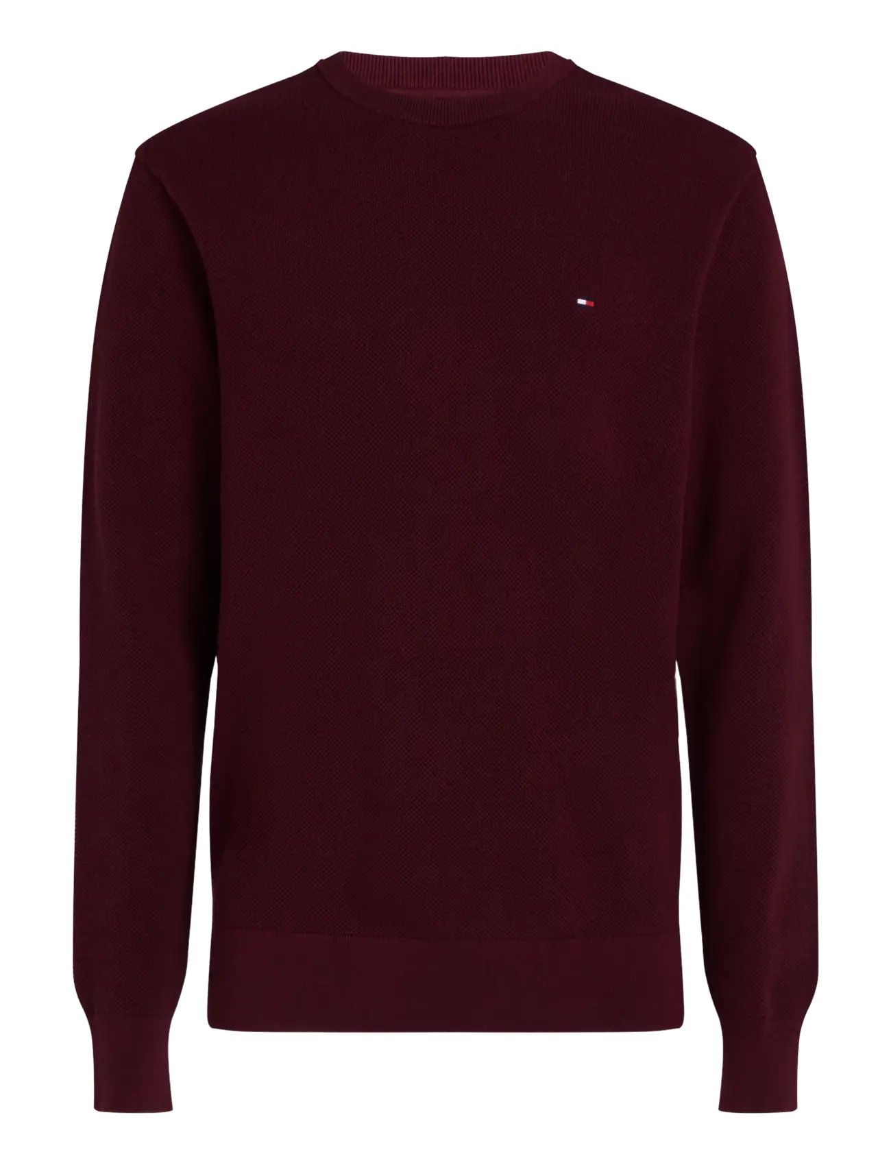 Tommy Hilfiger ESSENTIAL STRUCTURE CREW NECK - Rund hals - BURGUNDY / burgundy