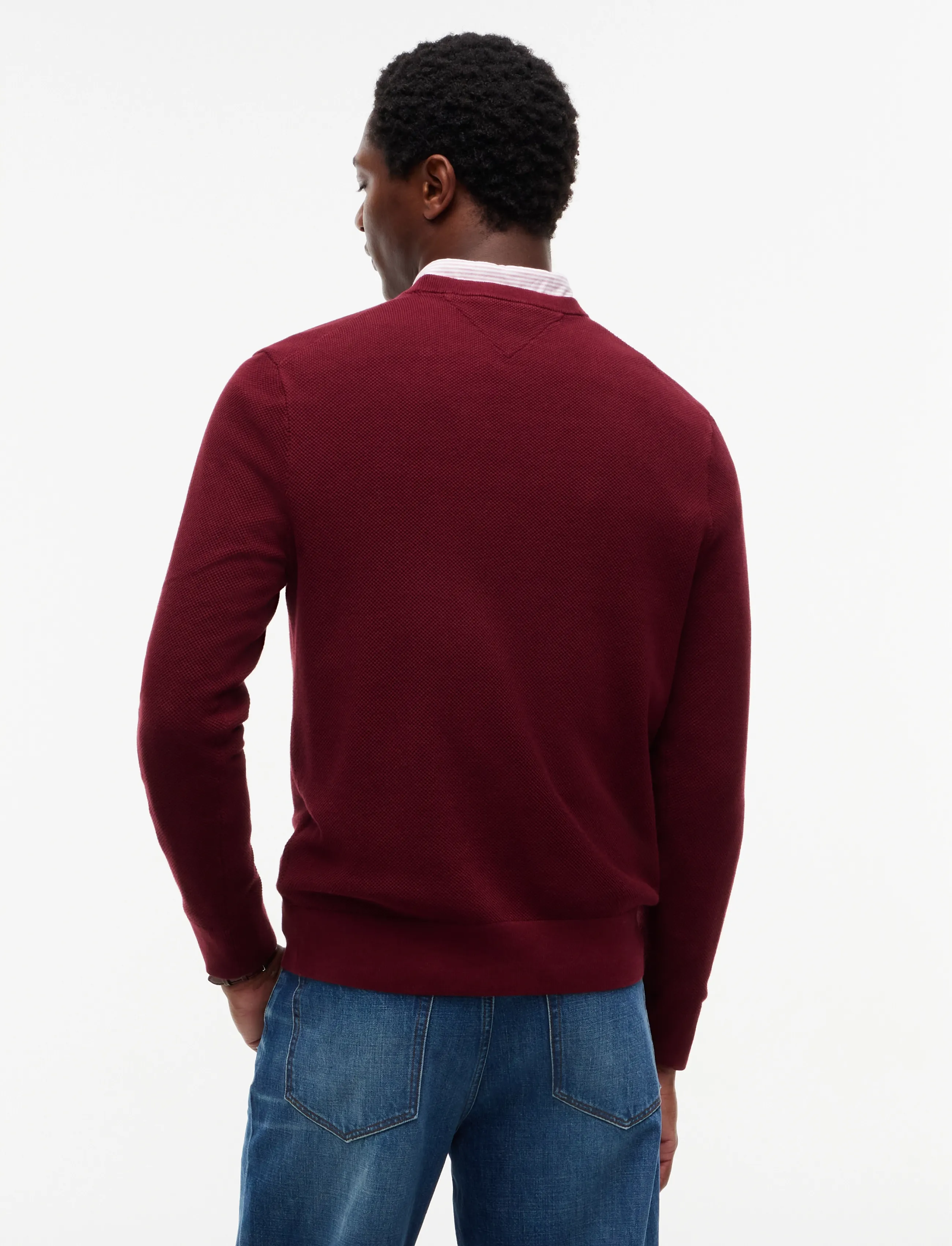 Tommy Hilfiger - ESSENTIAL STRUCTURE CREW NECK - rund hals - burgundy - 3