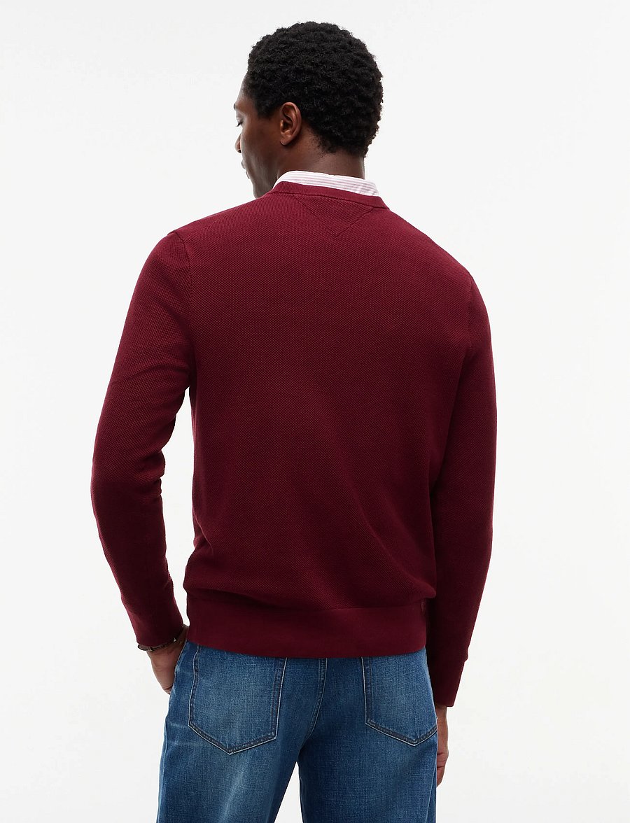 Tommy Hilfiger - ESSENTIAL STRUCTURE CREW NECK - rundhalsad - burgundy - 3
