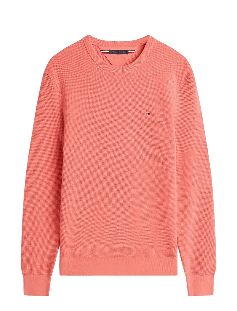 Tommy Hilfiger - ESSENTIAL STRUCTURE CREW NECK - round necks - camellia blush - 1