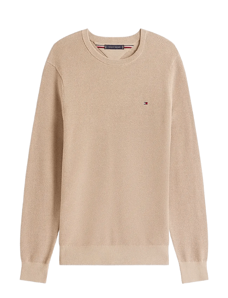 Tommy Hilfiger - ESSENTIAL STRUCTURE CREW NECK - rund hals - coastal taupe - 1