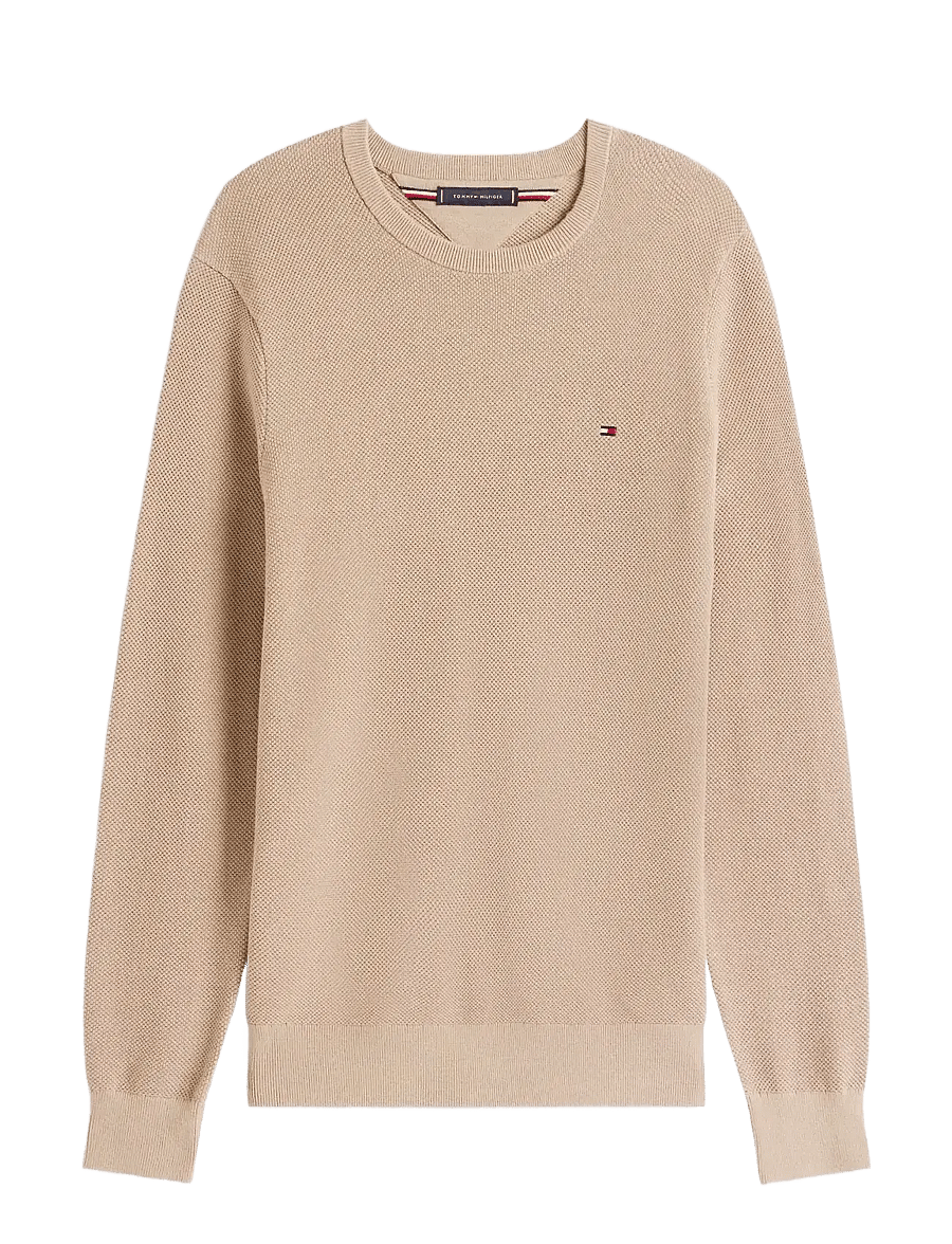 Tommy Hilfiger - ESSENTIAL STRUCTURE CREW NECK - rundhals - coastal taupe - 1