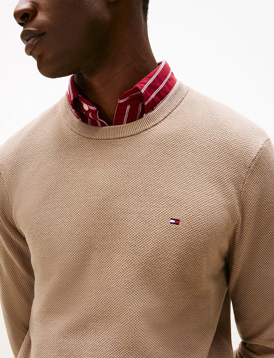 Tommy Hilfiger - ESSENTIAL STRUCTURE CREW NECK - rundhals - coastal taupe - 4