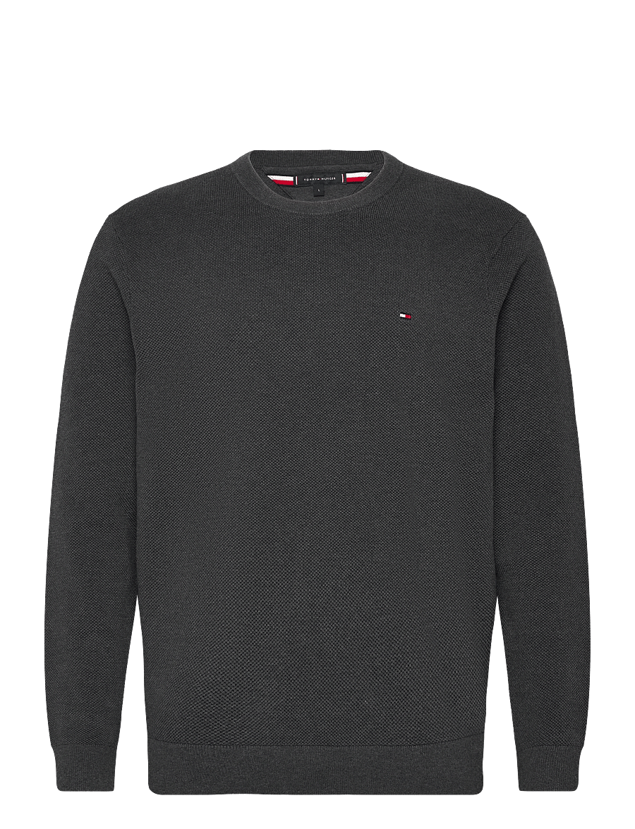 Tommy Hilfiger - ESSENTIAL STRUCTURE CREW NECK - rundhals - dark grey heather - 0