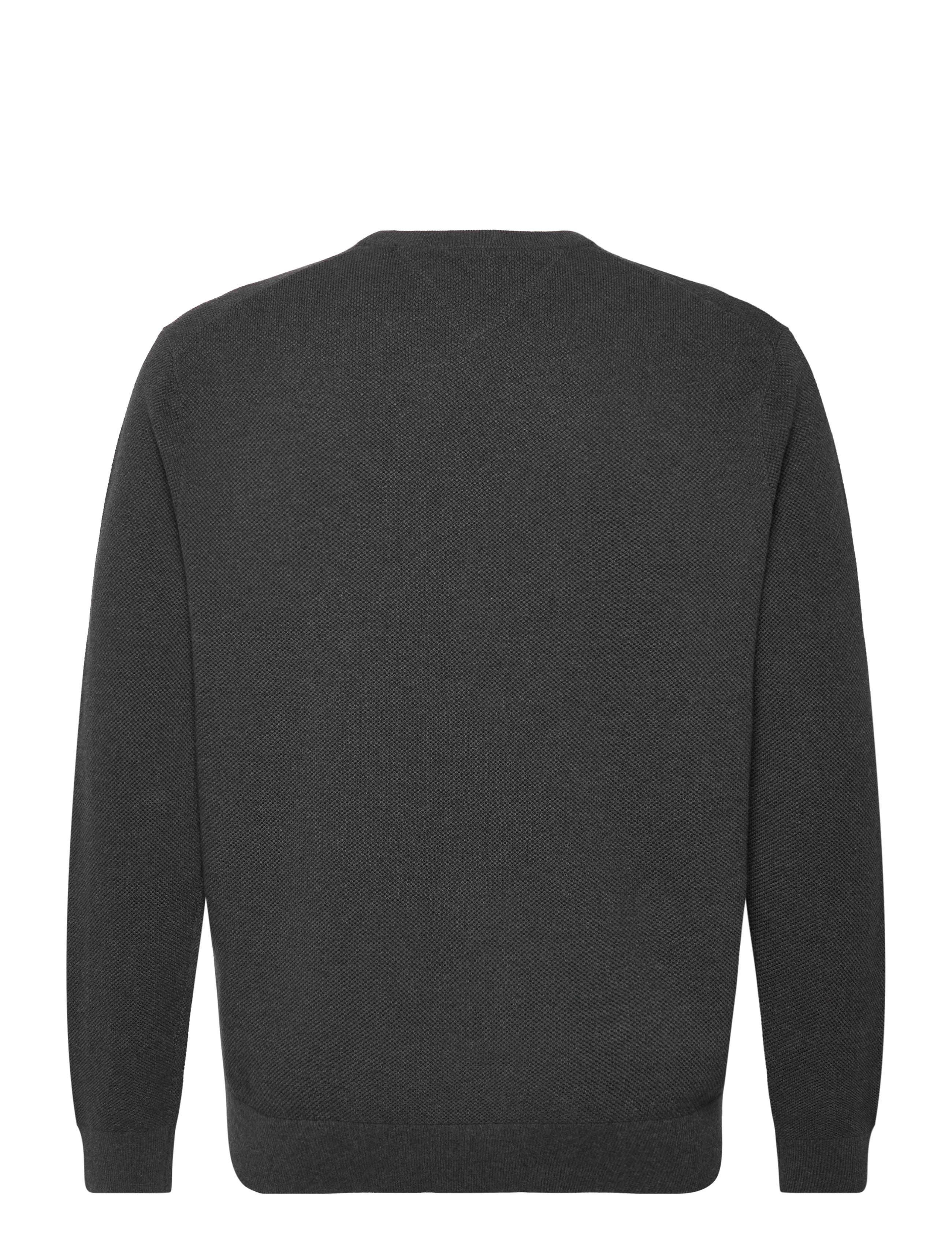 Tommy Hilfiger - ESSENTIAL STRUCTURE CREW NECK - basic-strickmode - dark grey heather - 1
