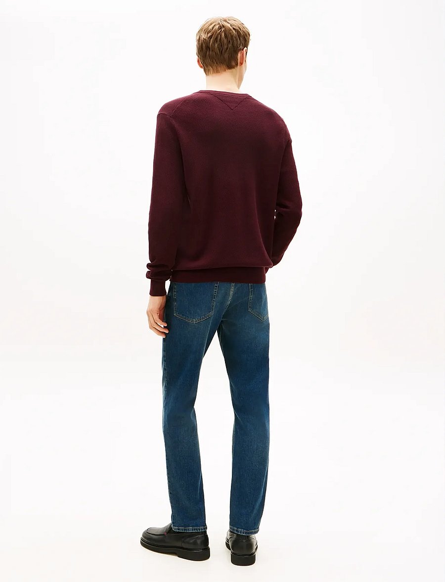 Tommy Hilfiger - ESSENTIAL STRUCTURE CREW NECK - Ümara kaelusega - deep burgundy - 3