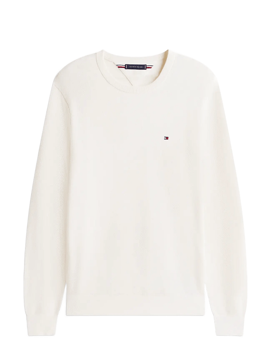 Tommy Hilfiger - ESSENTIAL STRUCTURE CREW NECK - rundhals - ivory petal - 1