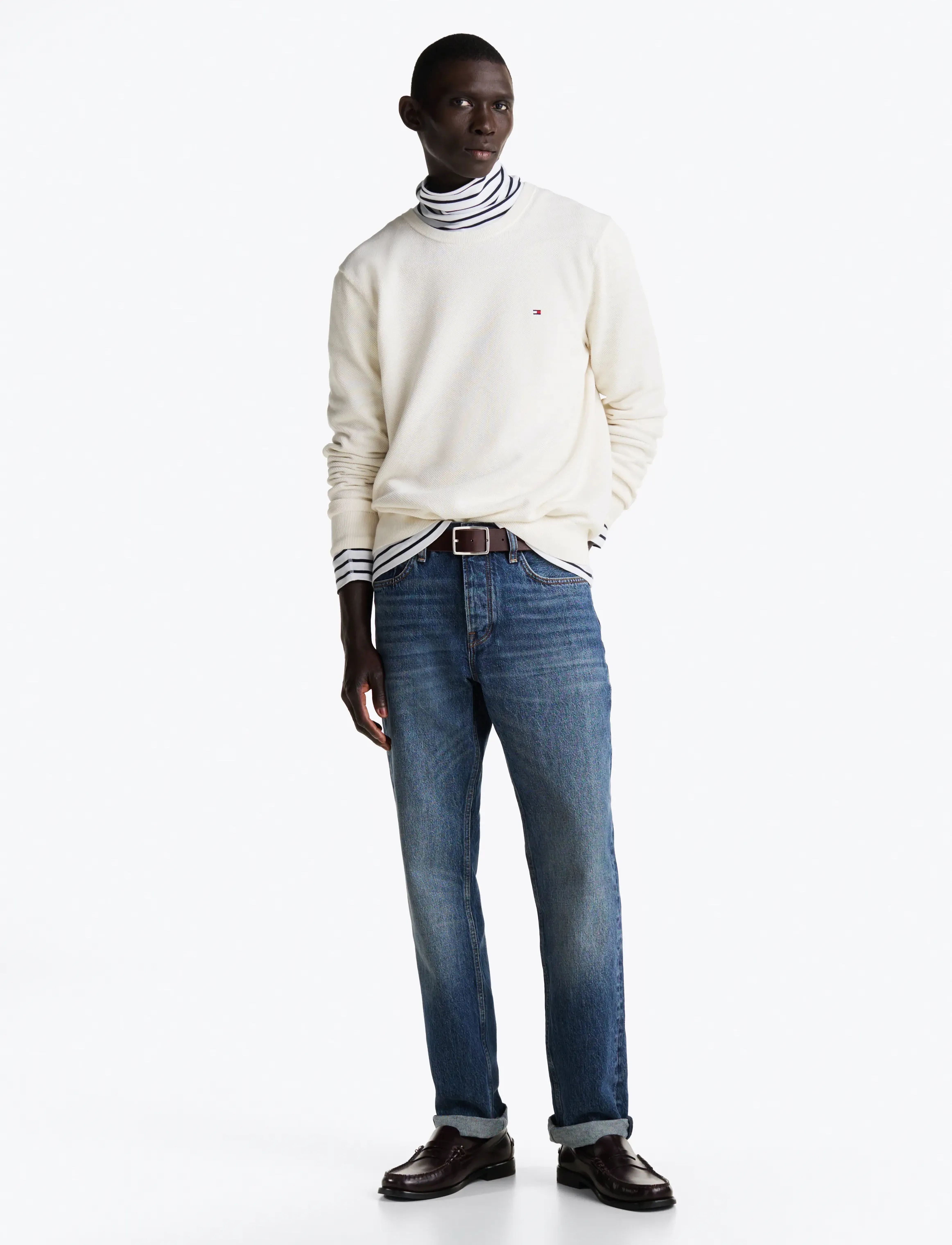 Tommy Hilfiger - ESSENTIAL STRUCTURE CREW NECK - rund hals - ivory petal - 3