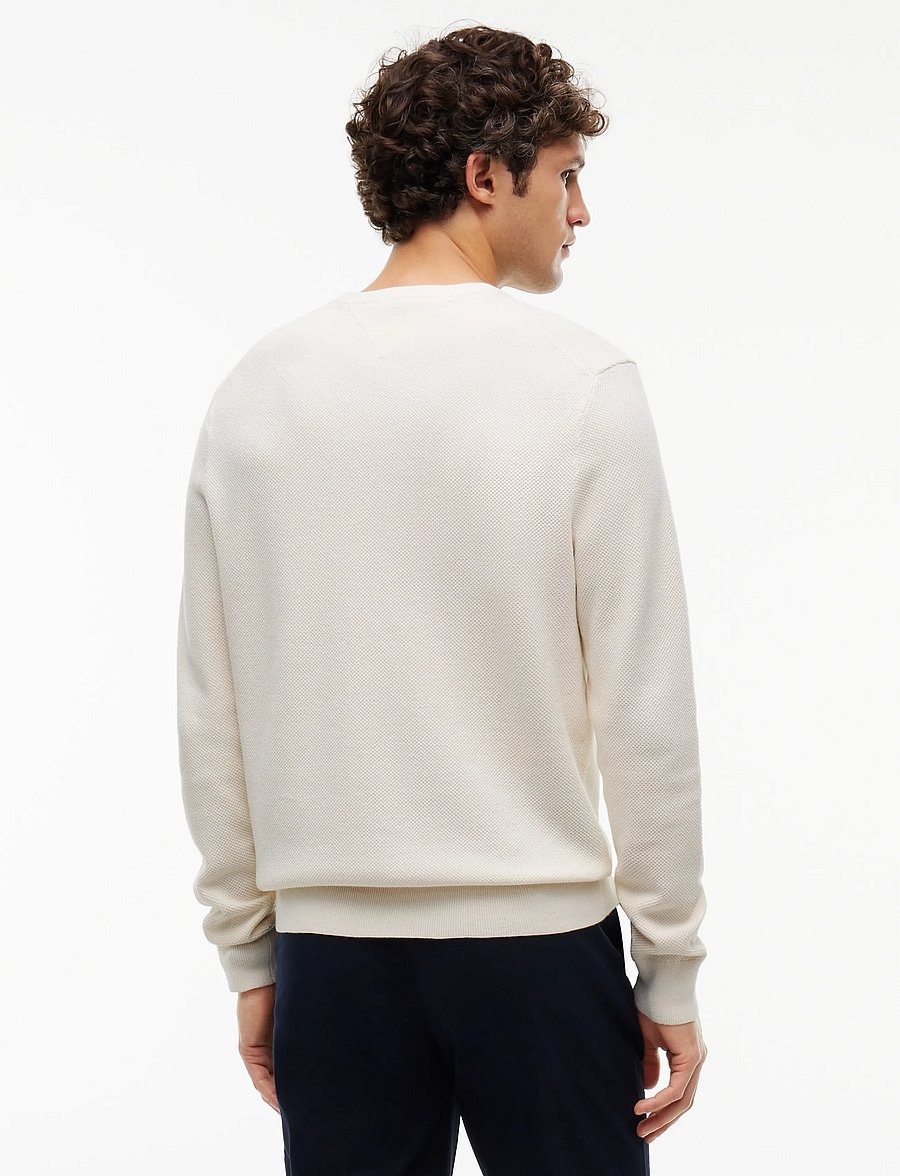 Tommy Hilfiger - ESSENTIAL STRUCTURE CREW NECK - rundhals - ivory petal - 3