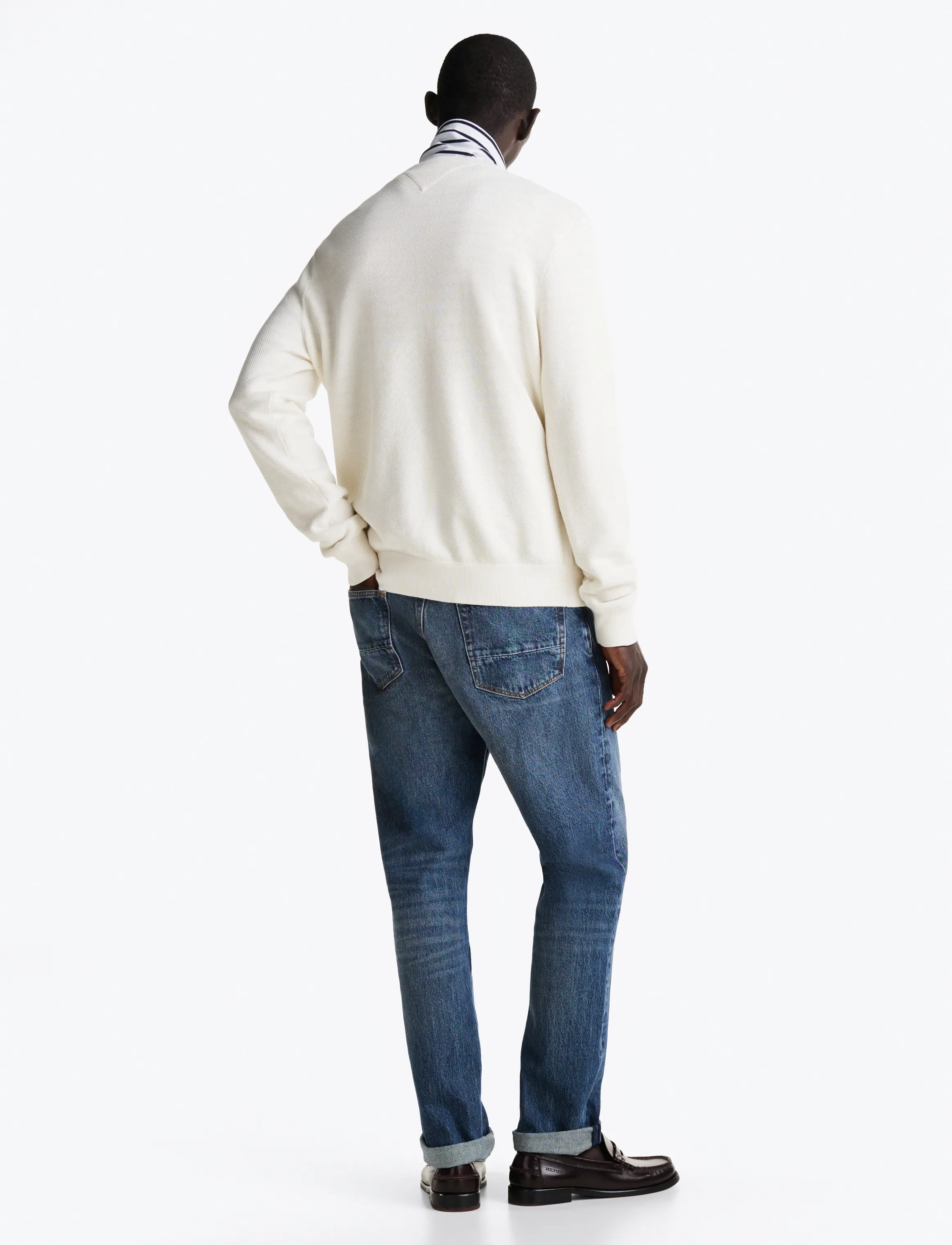 Tommy Hilfiger - ESSENTIAL STRUCTURE CREW NECK - rund hals - ivory petal - 4