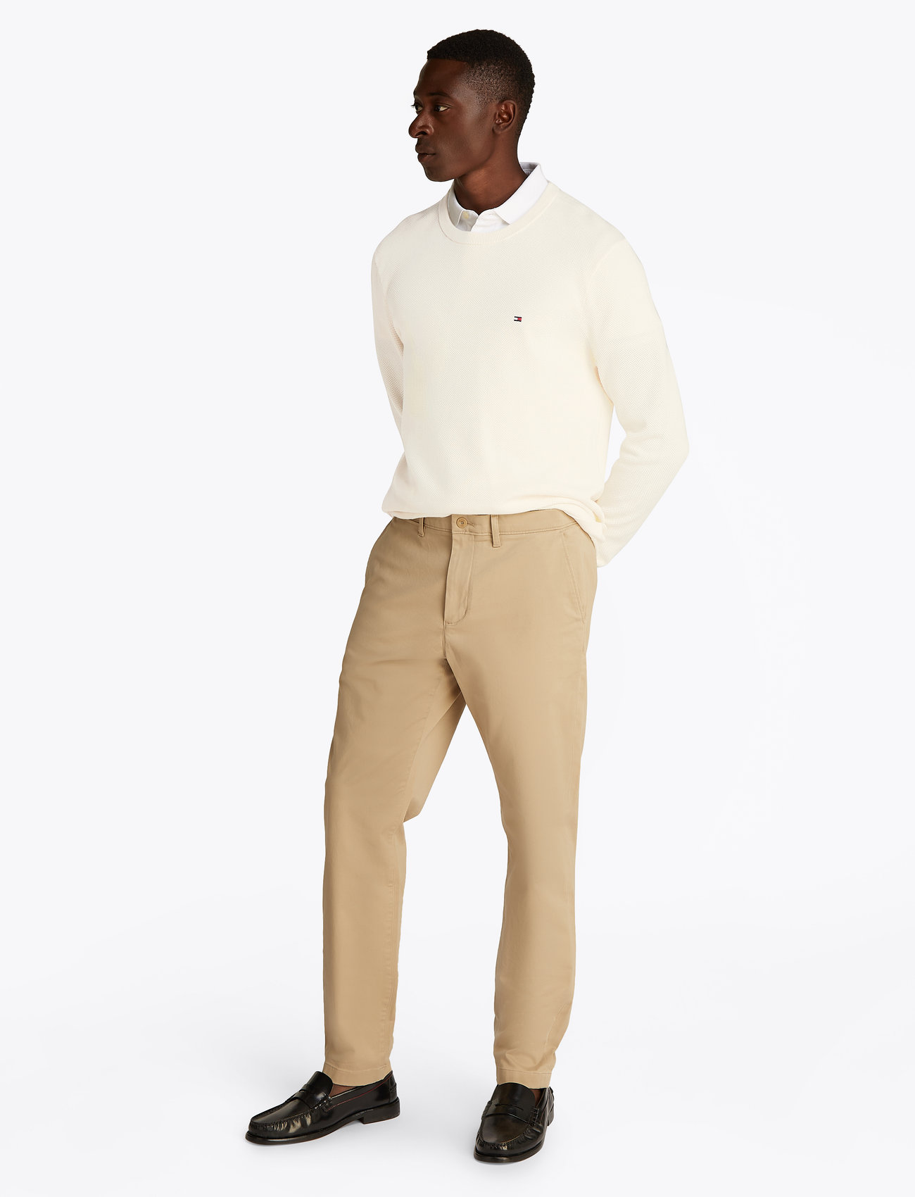 Tommy Hilfiger - ESSENTIAL STRUCTURE CREW NECK - rundhalsad - ivory petal - 5