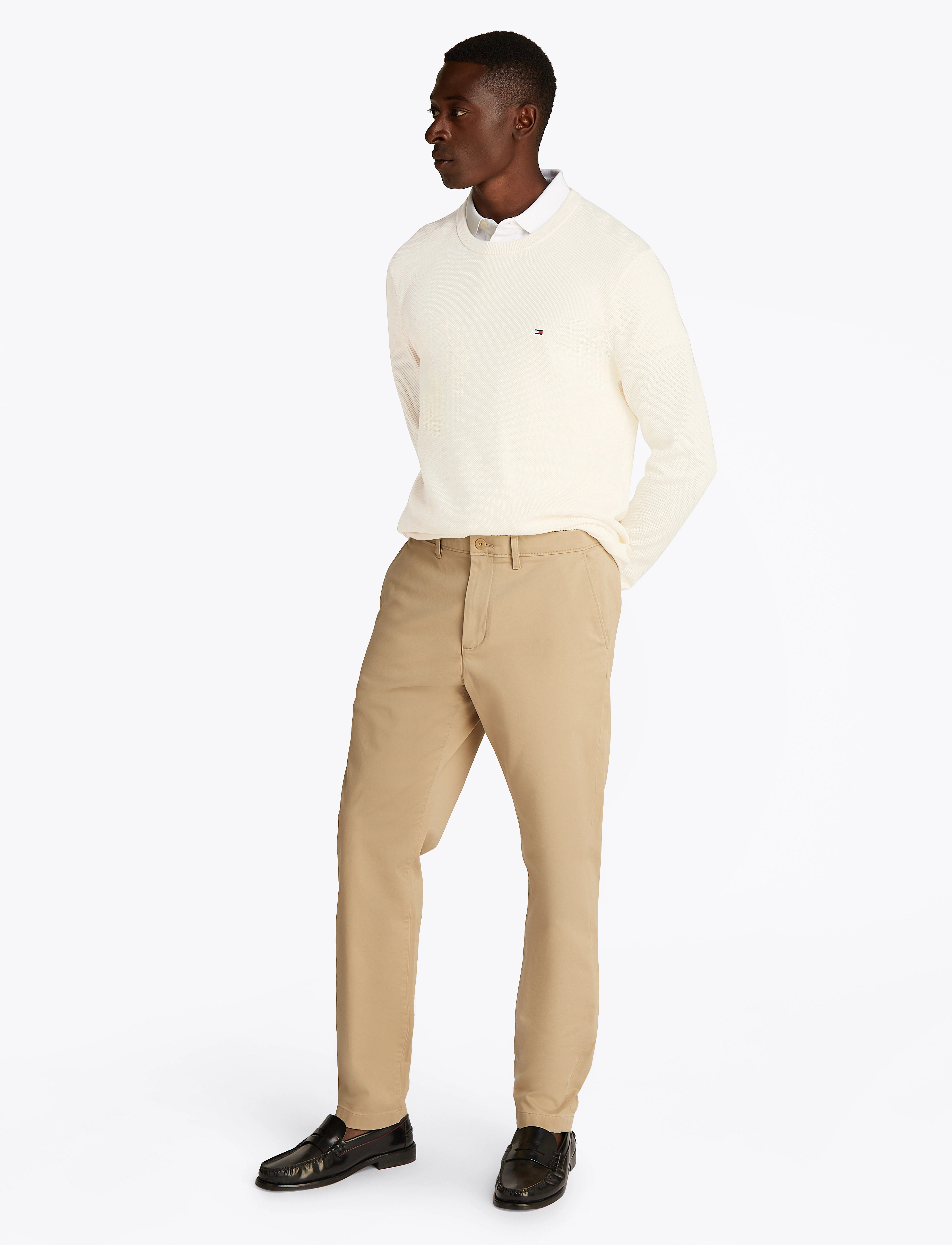 Tommy Hilfiger - ESSENTIAL STRUCTURE CREW NECK - rund hals - ivory petal - 5