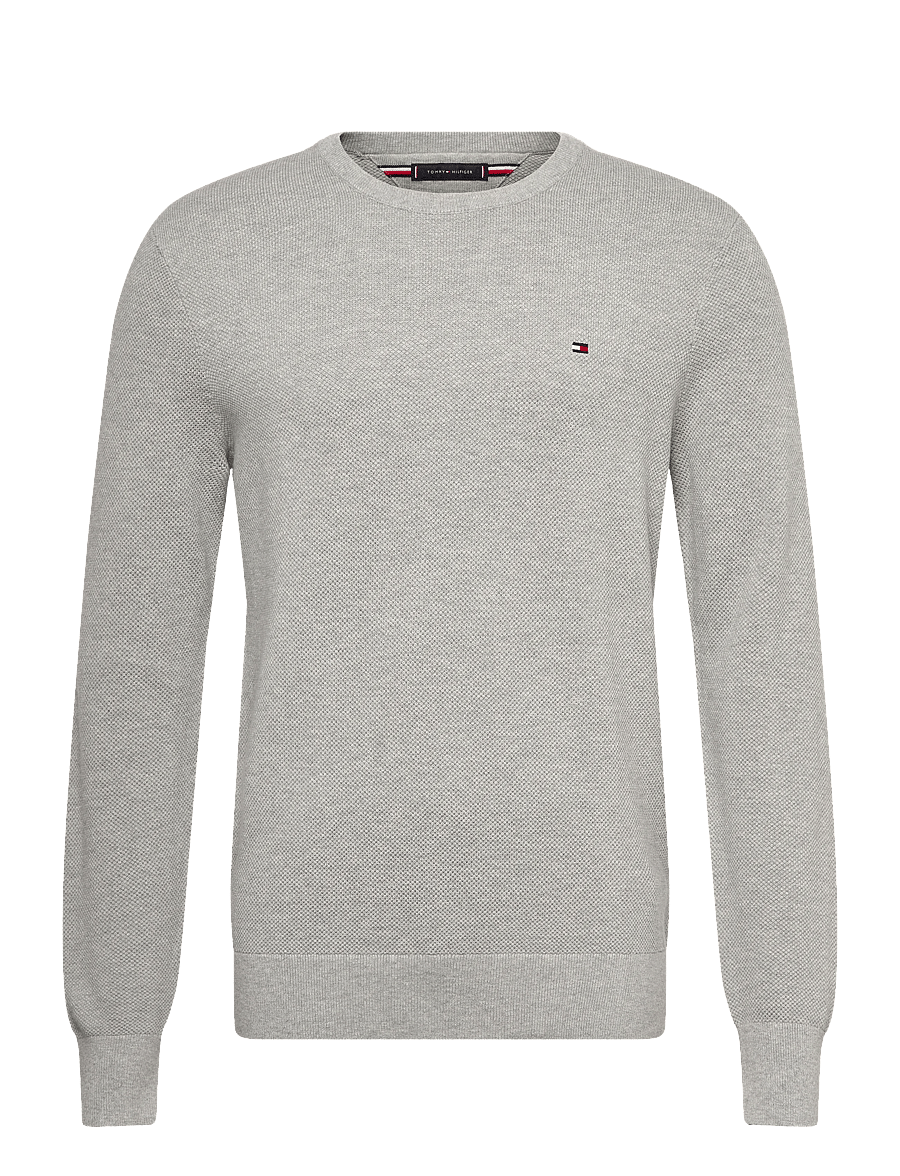 Tommy Hilfiger - ESSENTIAL STRUCTURE CREW NECK - rundhals - light grey heather - 1