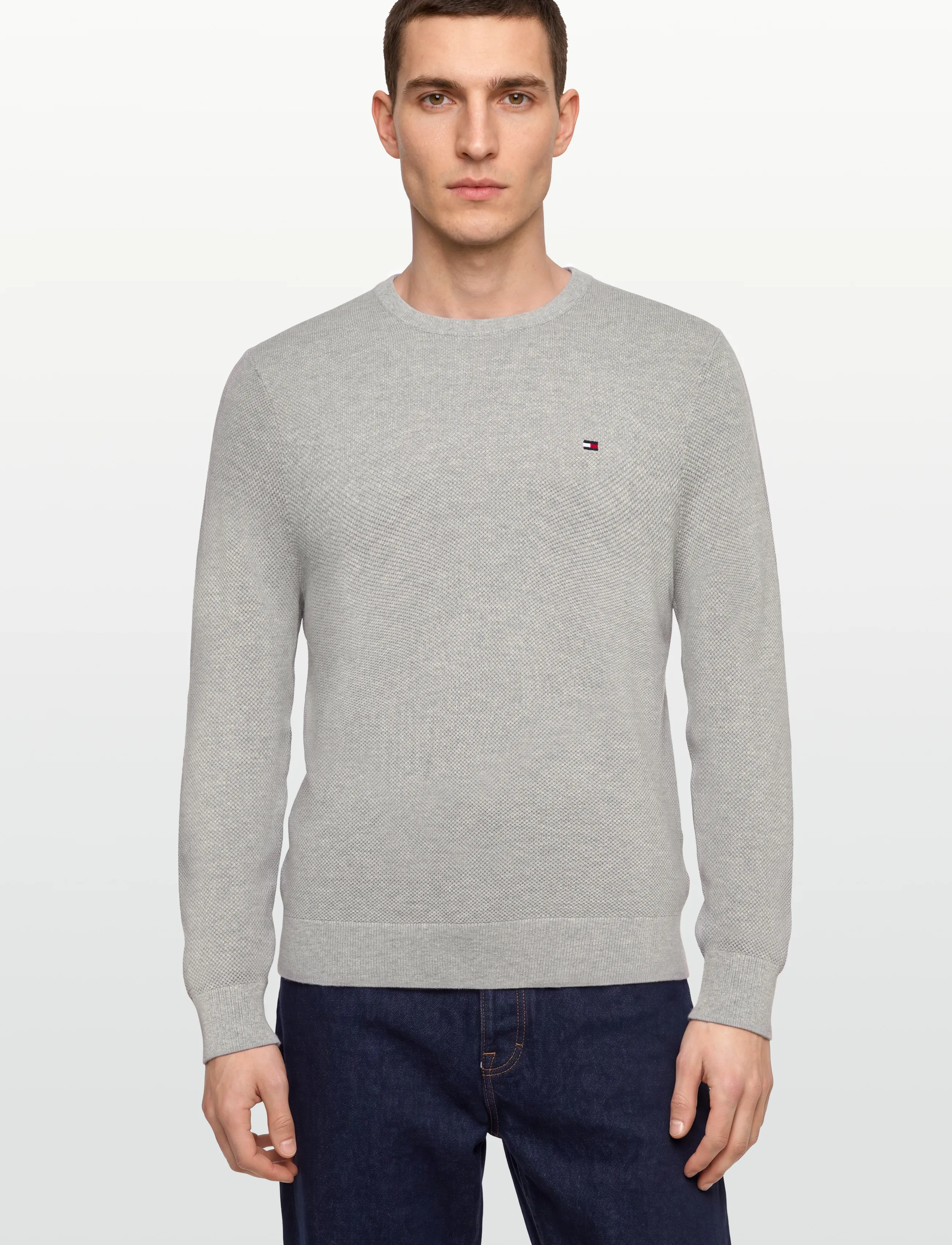 Tommy Hilfiger - ESSENTIAL STRUCTURE CREW NECK - rundhals - light grey heather - 3