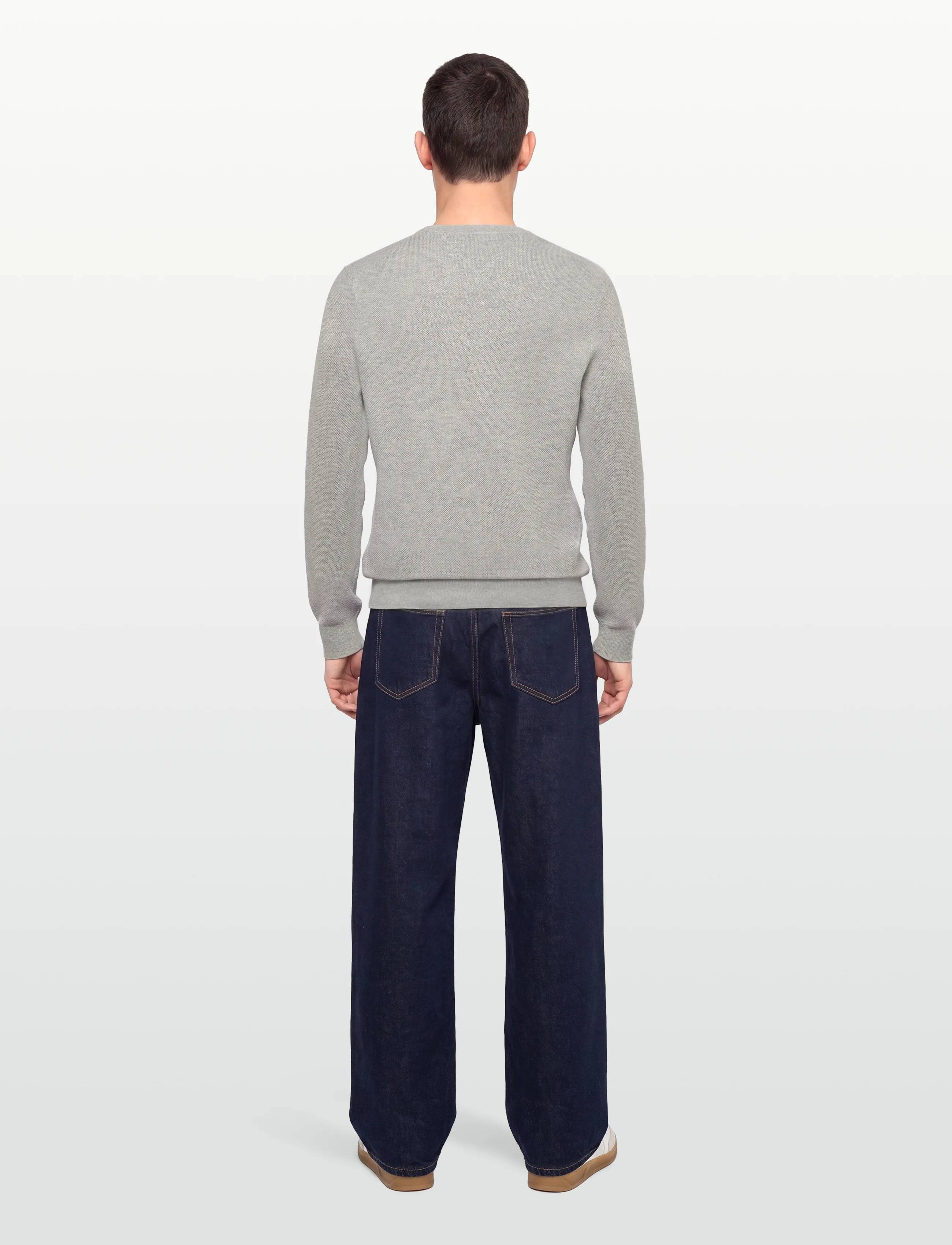 Tommy Hilfiger - ESSENTIAL STRUCTURE CREW NECK - rundhals - light grey heather - 4