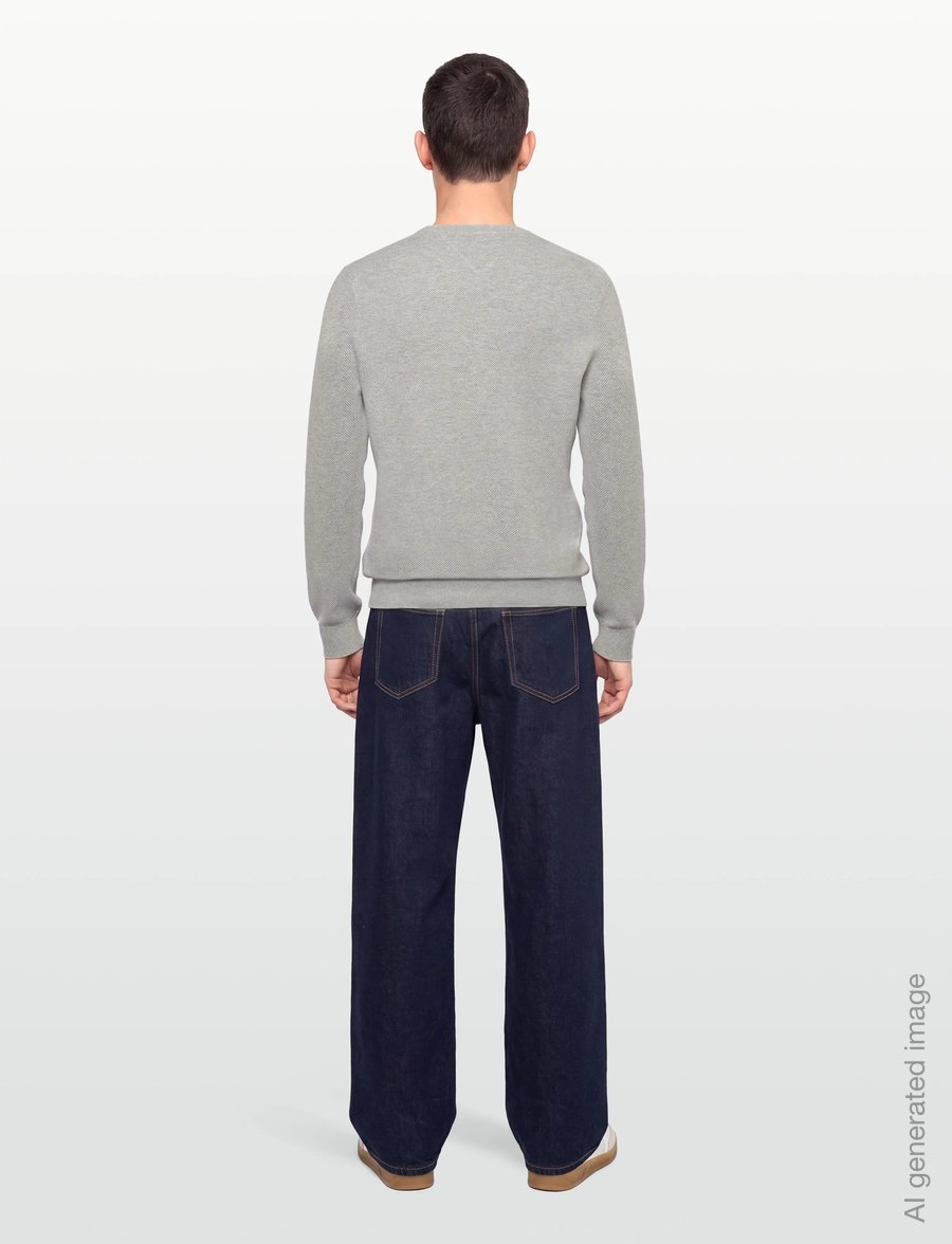 Tommy Hilfiger - ESSENTIAL STRUCTURE CREW NECK - rundhals - light grey heather - 4