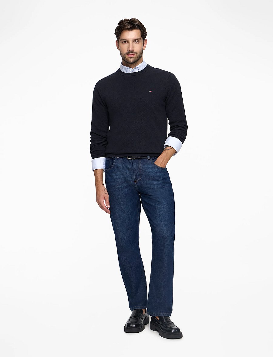 Tommy Hilfiger - ESSENTIAL STRUCTURE CREW NECK - rundhals - navy blue - 3