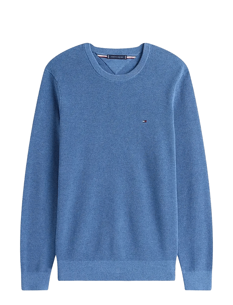 Tommy Hilfiger - ESSENTIAL STRUCTURE CREW NECK - rund hals - petrol blue heather - 1