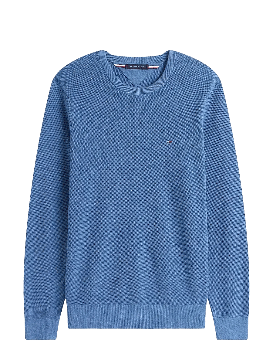 Tommy Hilfiger - ESSENTIAL STRUCTURE CREW NECK - rundhals - petrol blue heather - 1