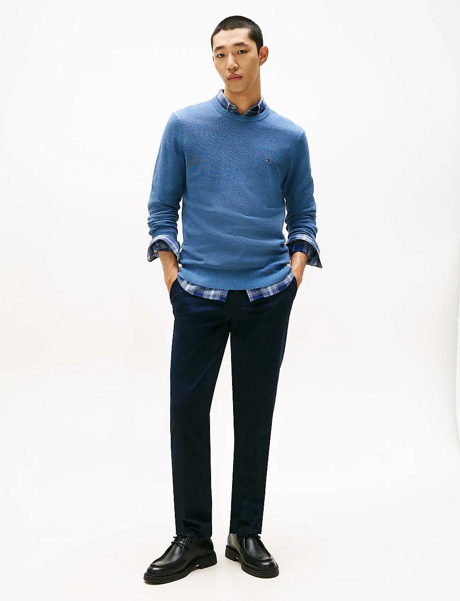 Tommy Hilfiger - ESSENTIAL STRUCTURE CREW NECK - rundhals - petrol blue heather - 2