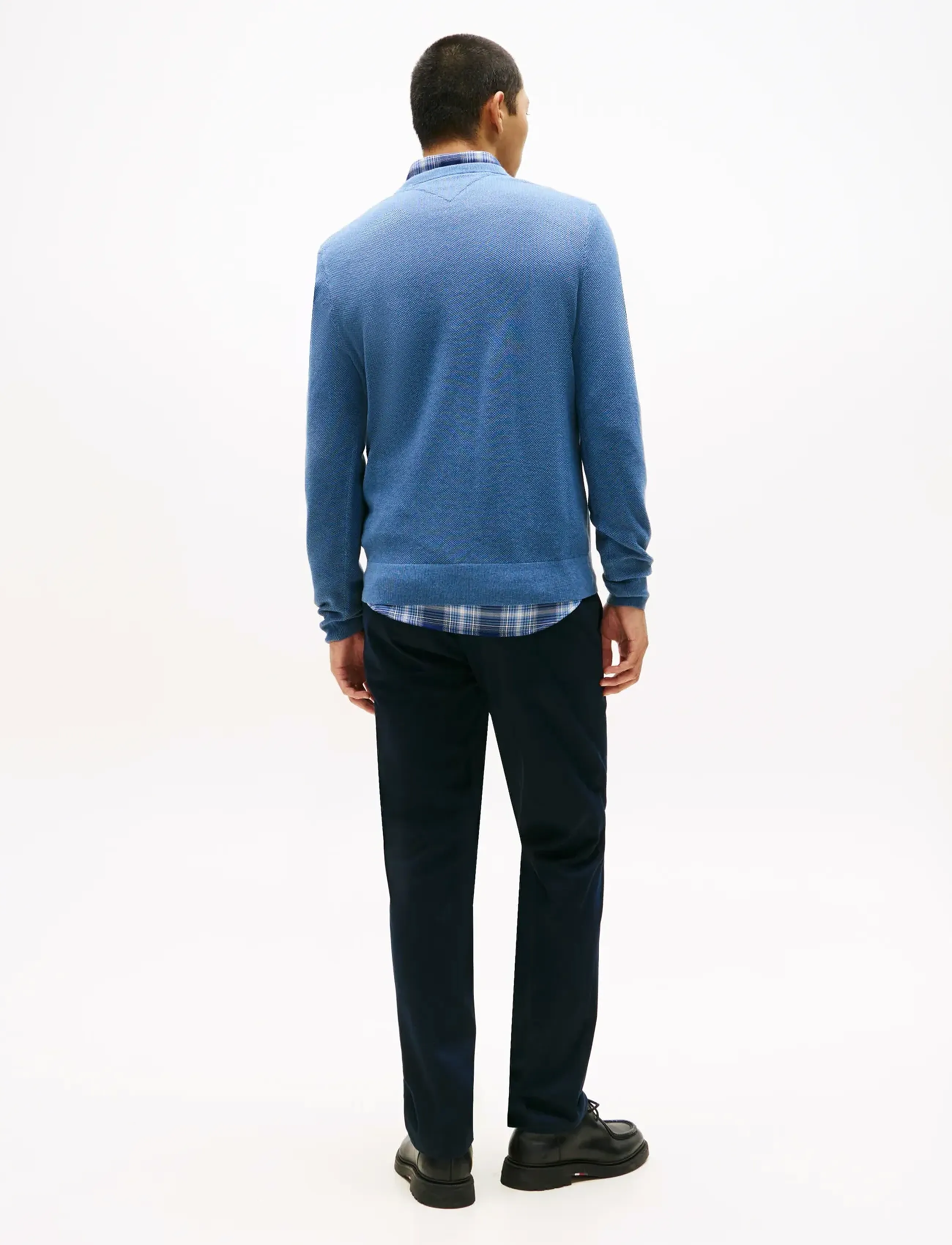Tommy Hilfiger - ESSENTIAL STRUCTURE CREW NECK - rund hals - petrol blue heather - 3