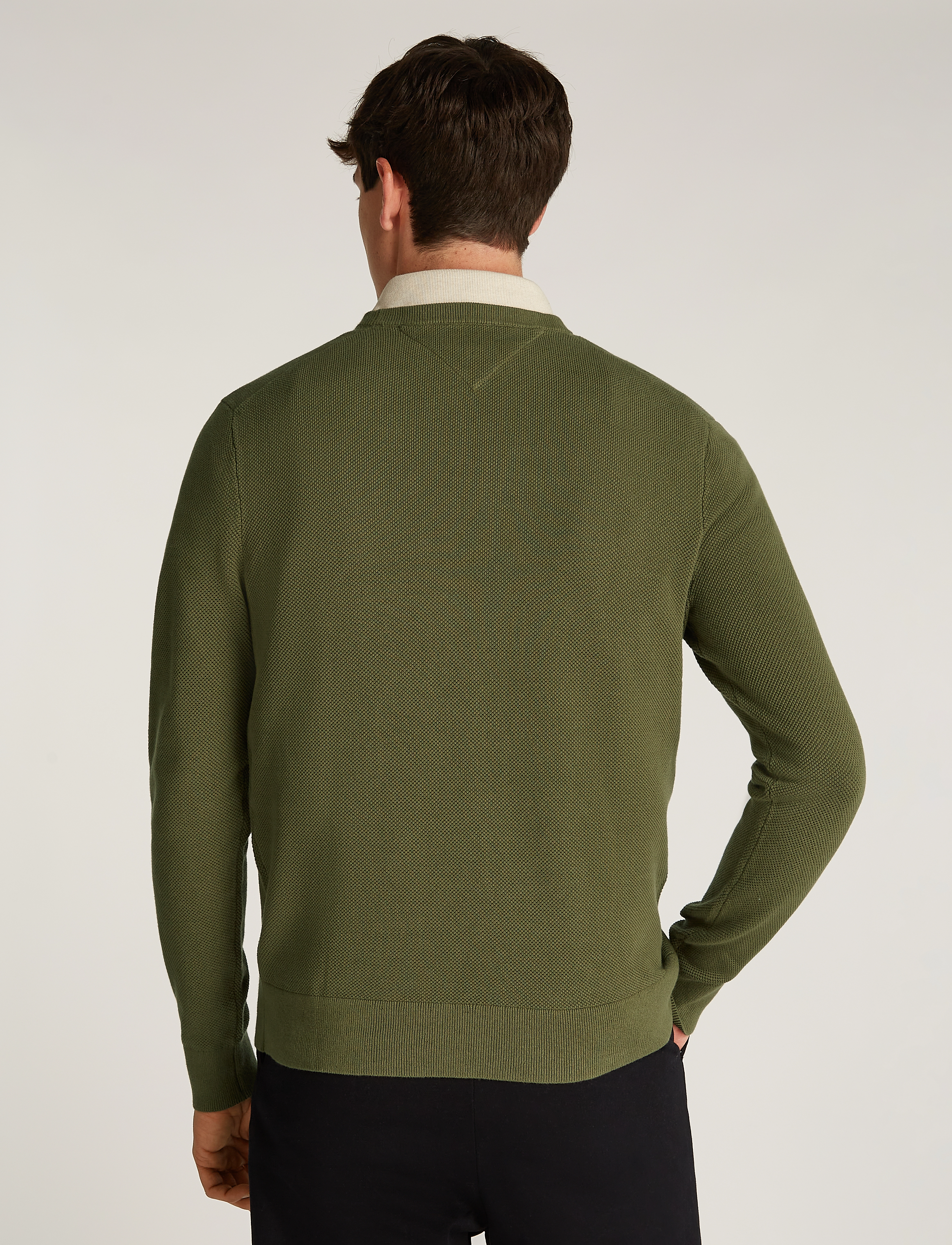 Tommy Hilfiger - ESSENTIAL STRUCTURE CREW NECK - rund hals - utility olive - 5