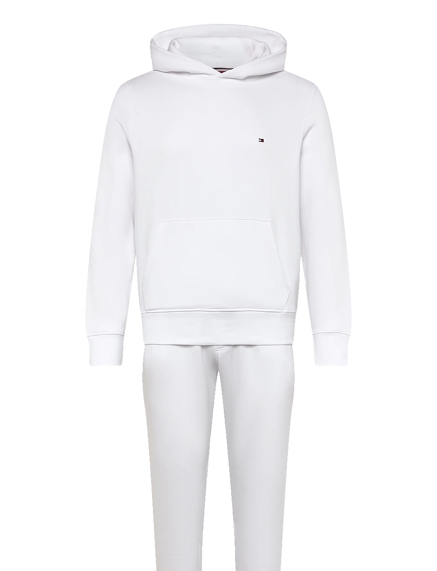 Tommy Hilfiger - FLAG LOGO TRACKSUIT - dressid - white - 0