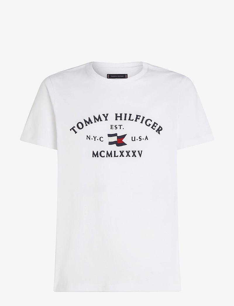 Tommy Hilfiger - NAUTICAL ARCH TEE - lyhythihaiset - white - 1
