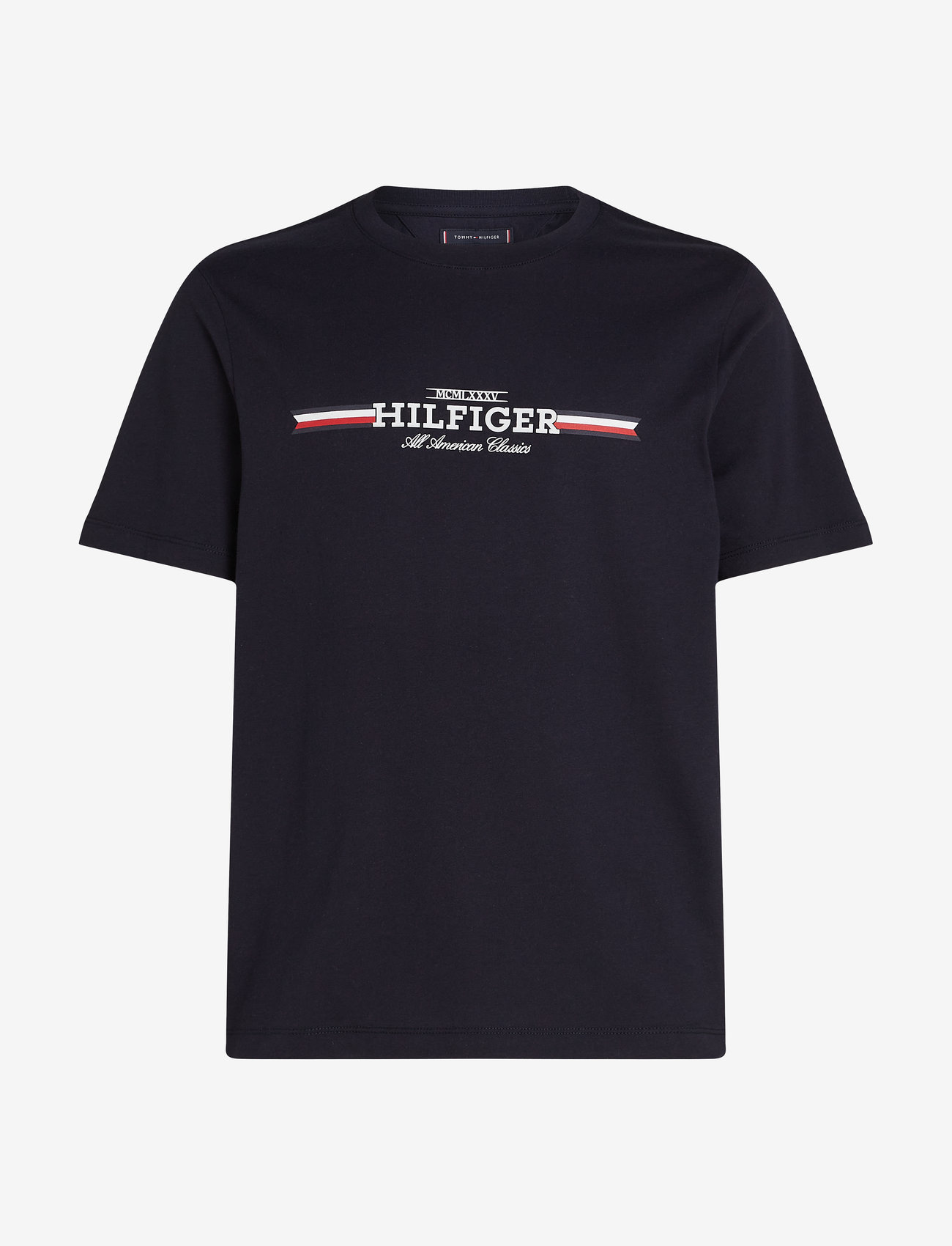 Tommy Hilfiger - HILFIGER CHEST STRIPE TEE - desert sky - 0