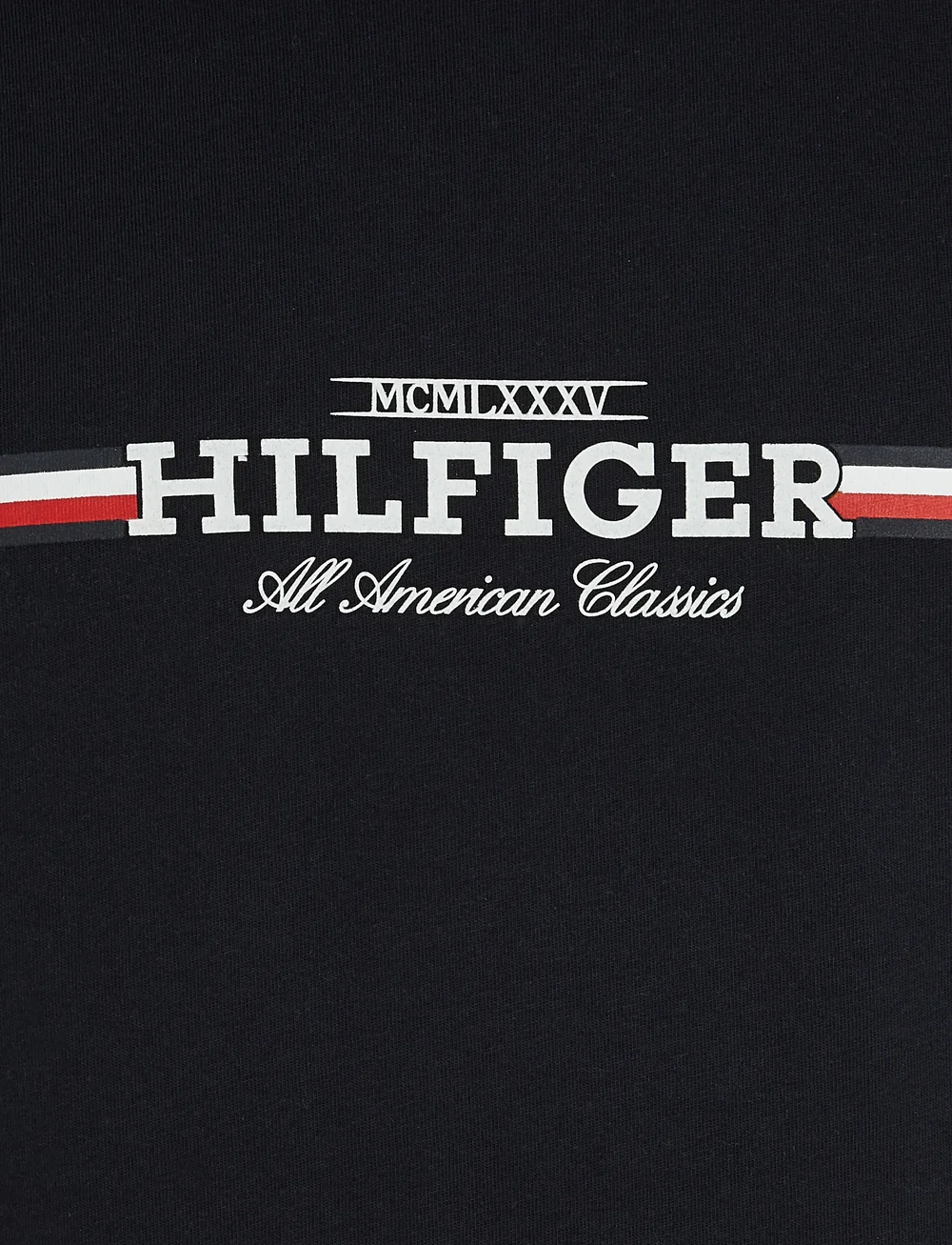 Tommy Hilfiger - HILFIGER CHEST STRIPE TEE - krótki rękaw - desert sky - 4