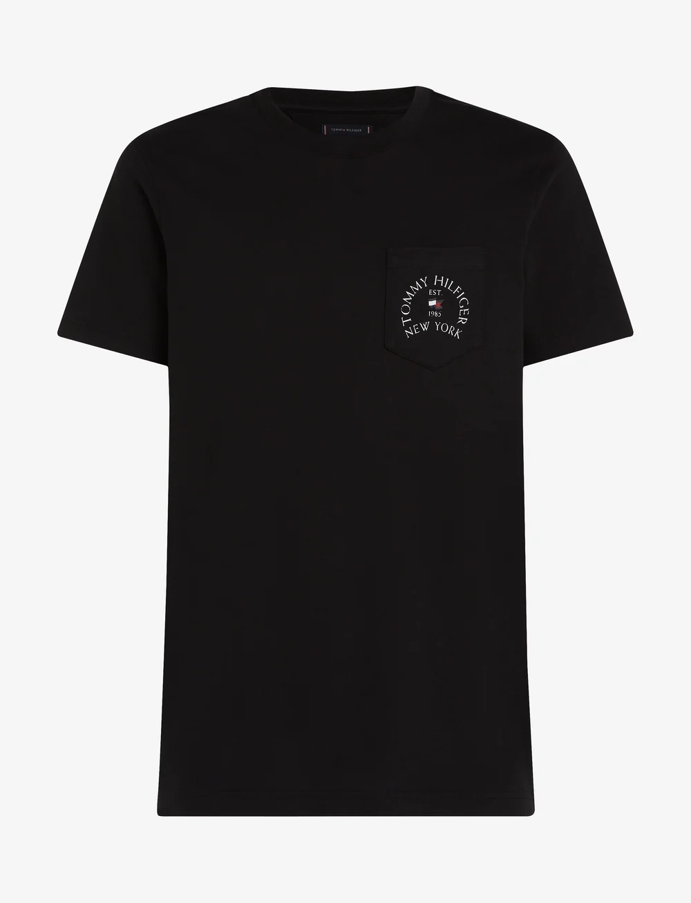 Tommy Hilfiger - HILFIGER ARCH POCKET TEE - kurzärmelig - black - 0
