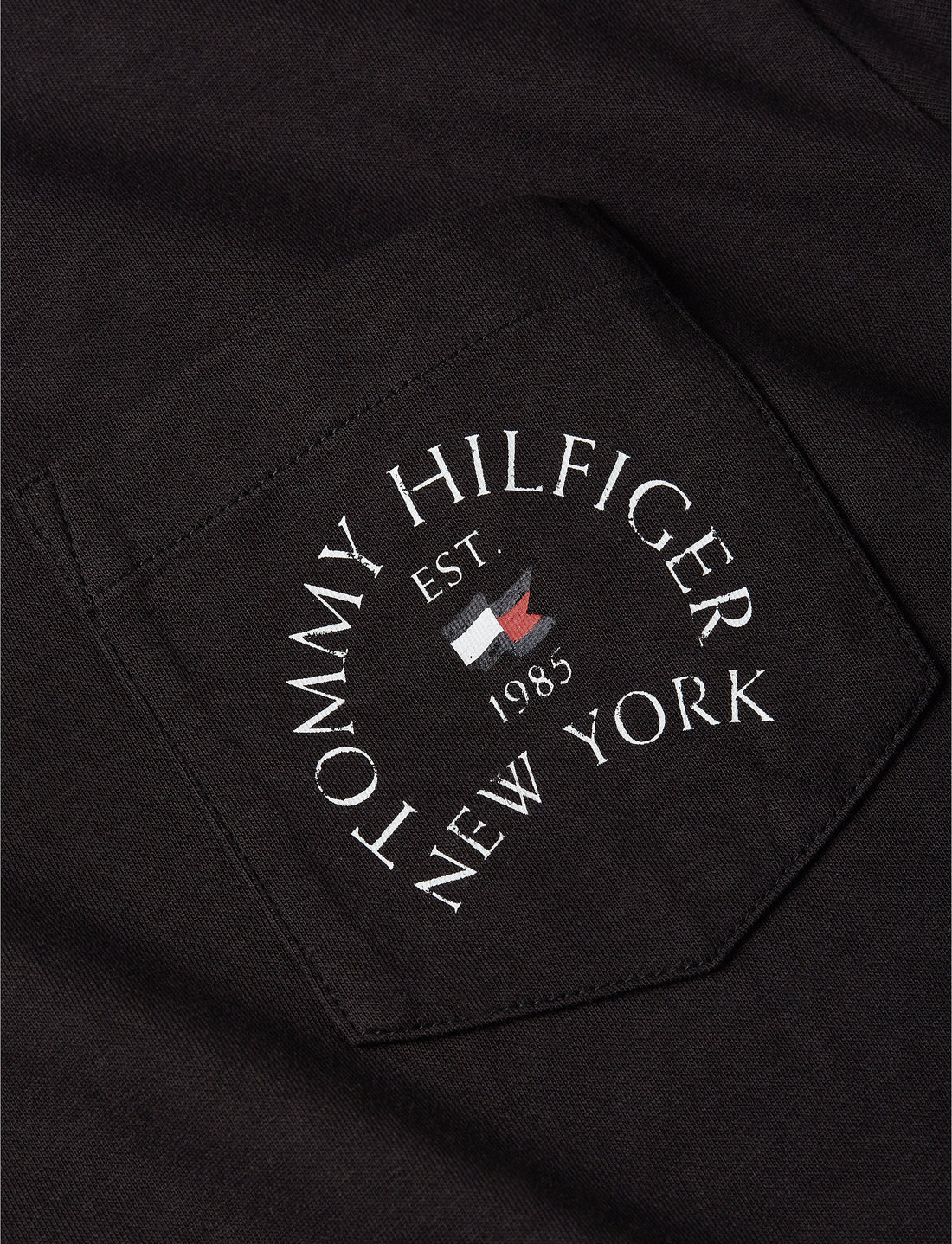 Tommy Hilfiger - HILFIGER ARCH POCKET TEE - kurzärmelig - black - 3