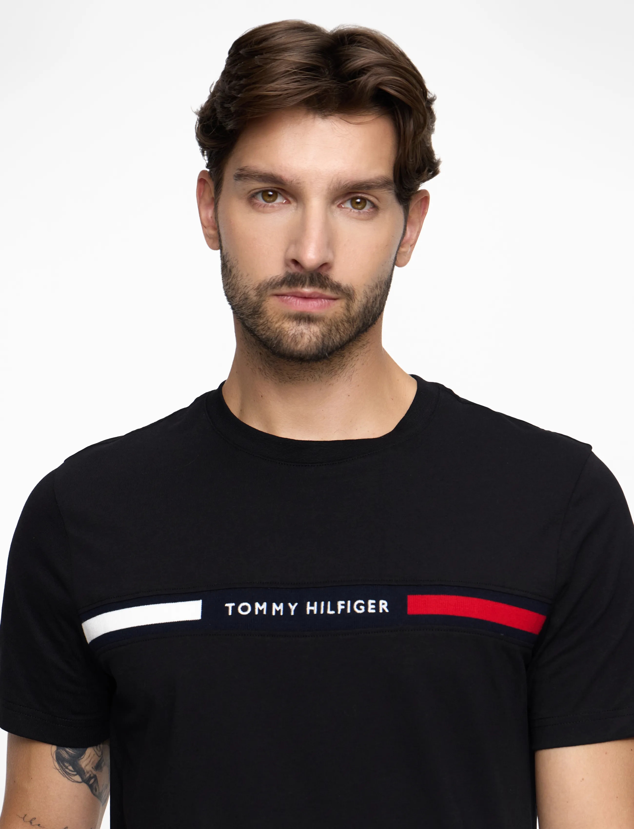 TOMMY HILFIGER Chest Insert Tee t-shirts - bas herr – bild 8