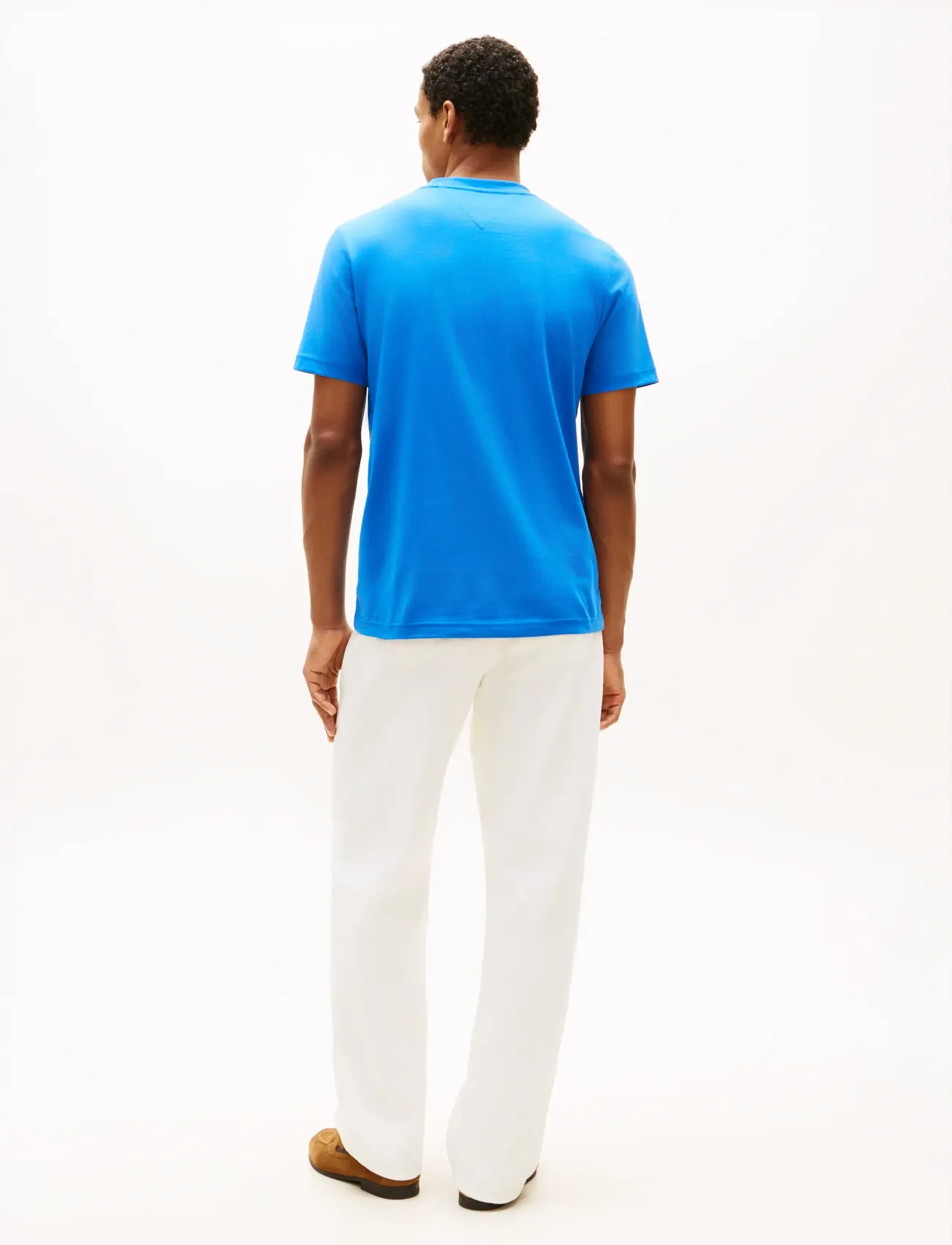 Tommy Hilfiger - HILFIGER CHEST INSERT TEE - short-sleeved t-shirts - blue orbit - 2