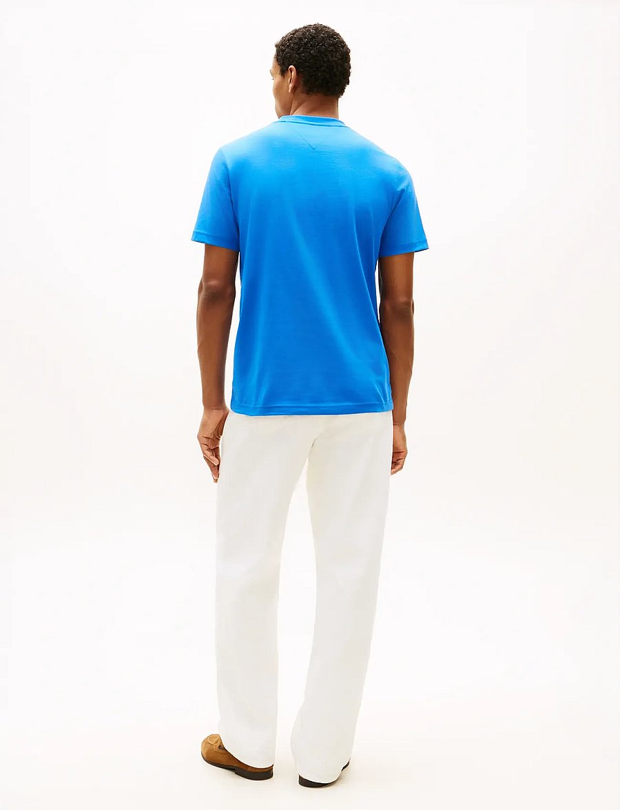 Tommy Hilfiger - HILFIGER CHEST INSERT T-SHIRT - short-sleeved t-shirts - blue orbit - 2