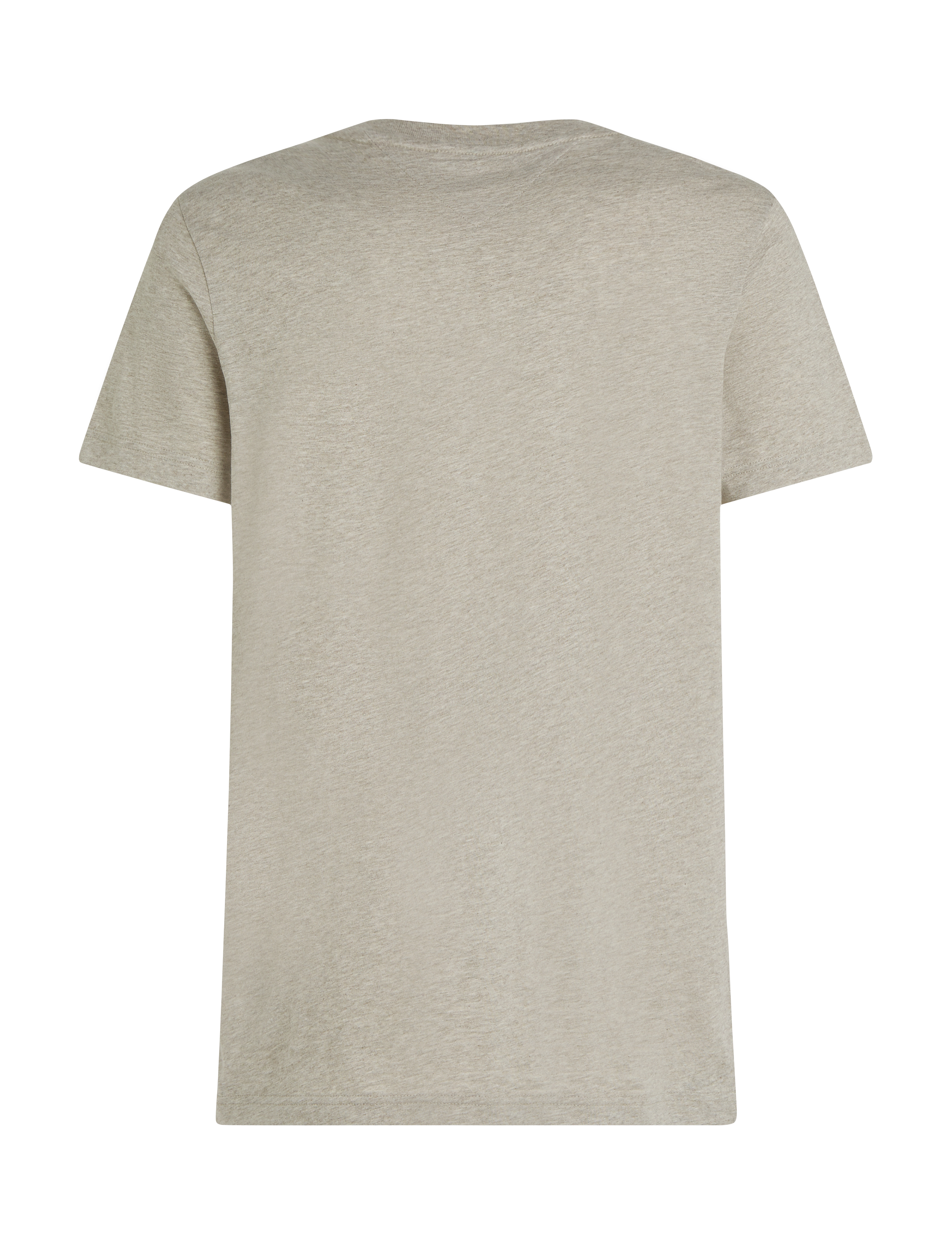 Tommy Hilfiger - HILFIGER CHEST INSERT TEE - laveste priser - heathered pebble - 4