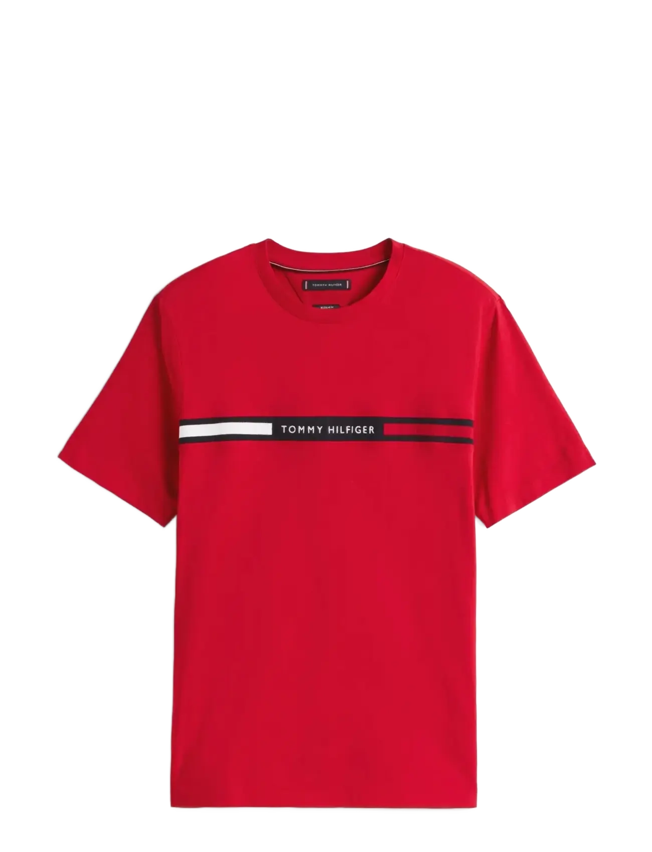 TOMMY HILFIGER Hilfiger Chest Insert Tee Rot - XL - Herren