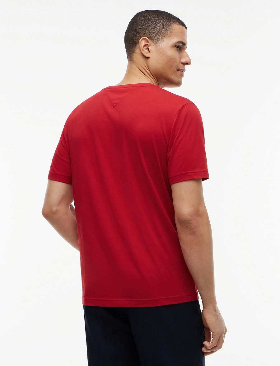 Tommy Hilfiger - HILFIGER CHEST INSERT T-SHIRT - short-sleeved t-shirts - medium red - 2