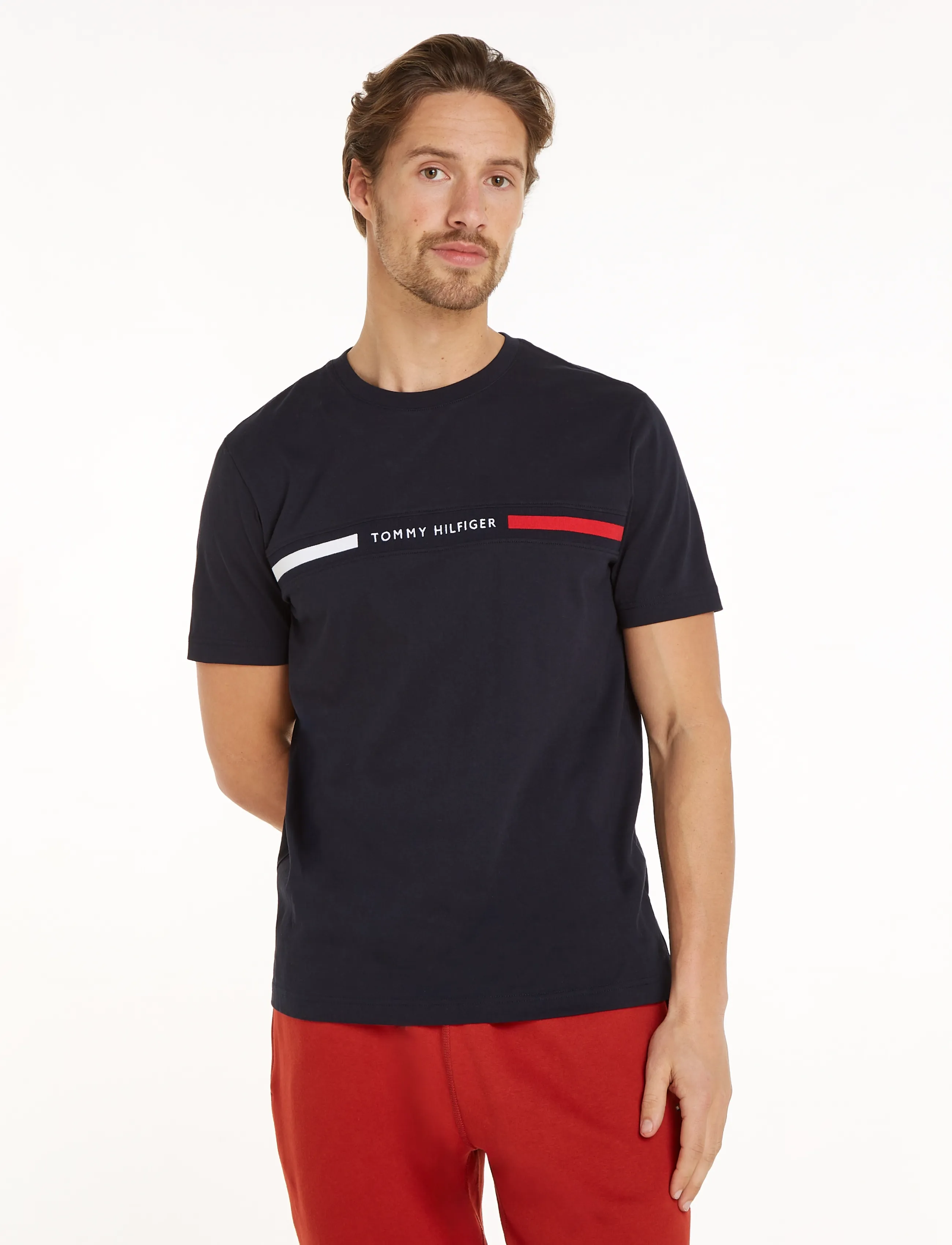 TOMMY HILFIGER Chest Insert Tee t-shirts - bas herr – bild 7
